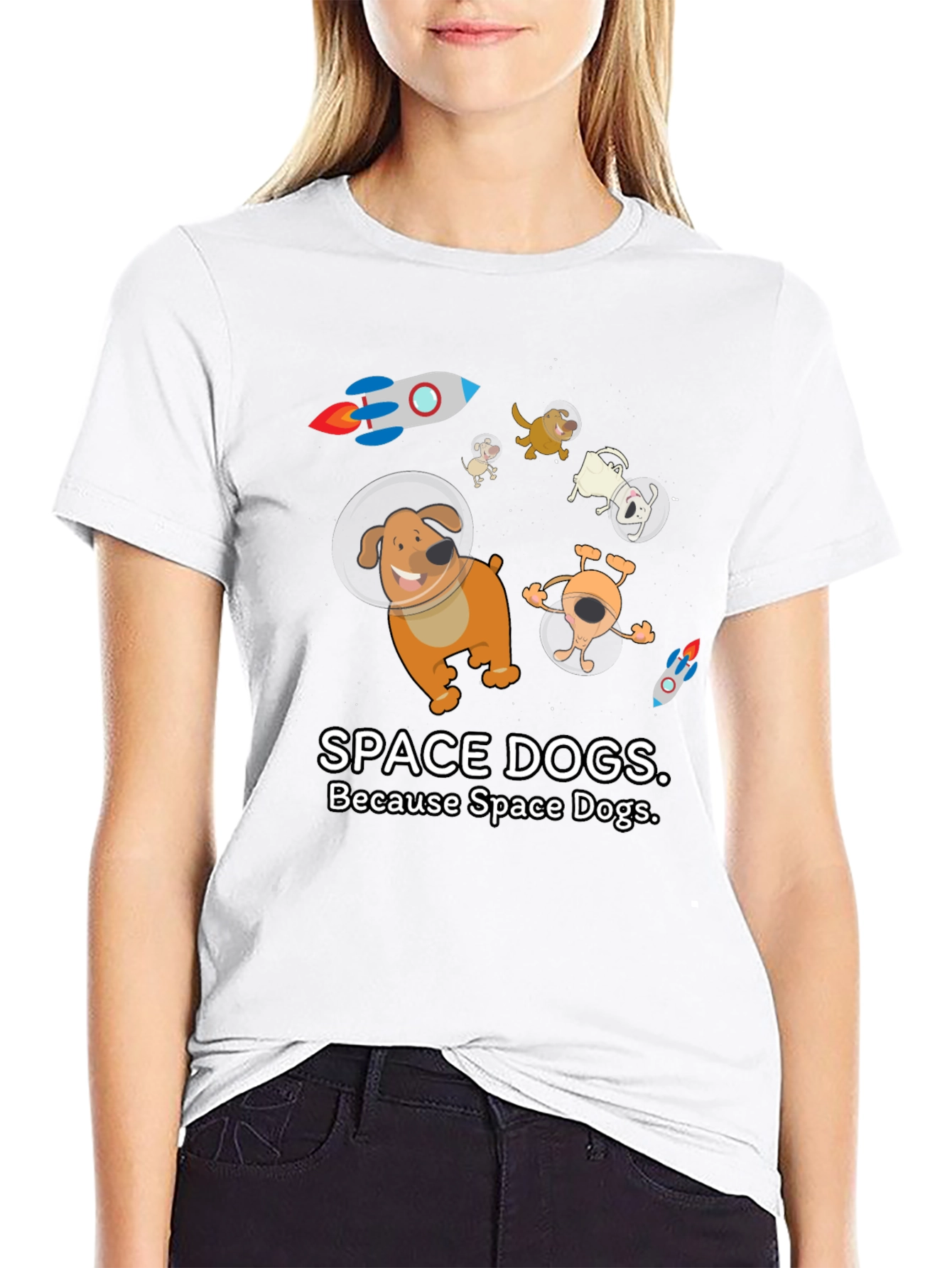 Space Dogs Graphic T-Shirt