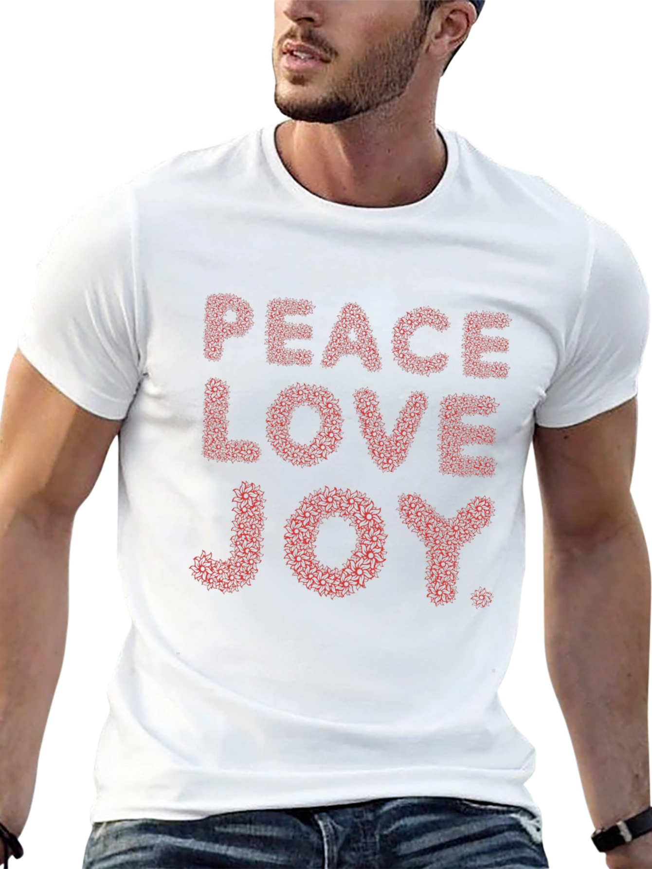 Peace Love Joy T-Shirt - Stylish Graphic Tee