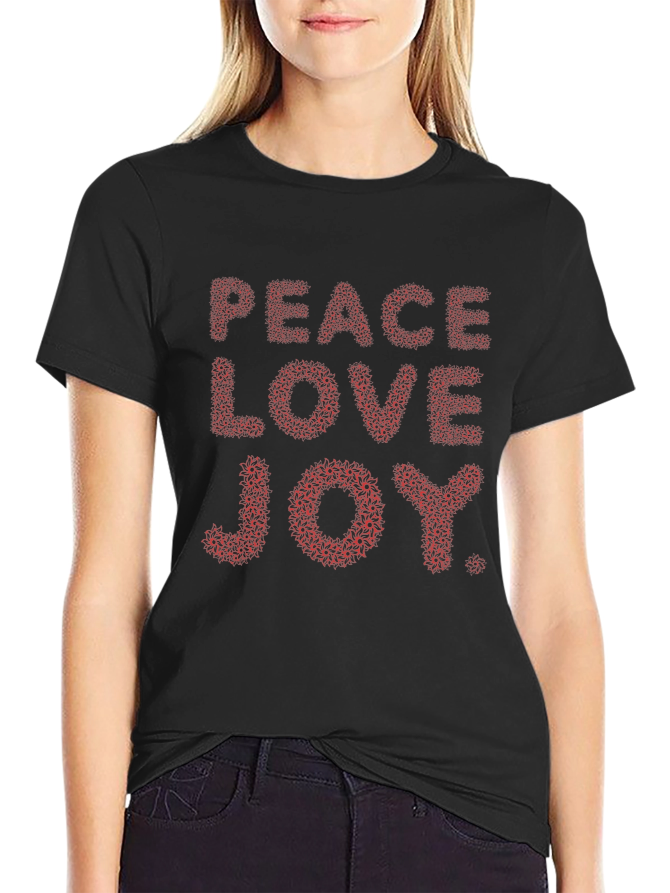 Peace Love Joy T-Shirt - Stylish Graphic Tee