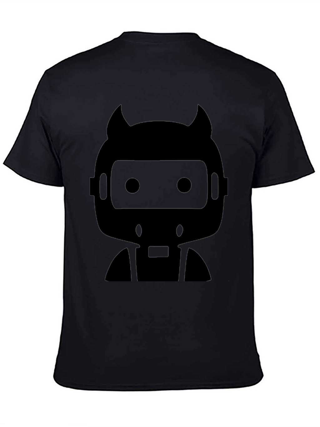 Cool Robot Devil Black T-Shirt