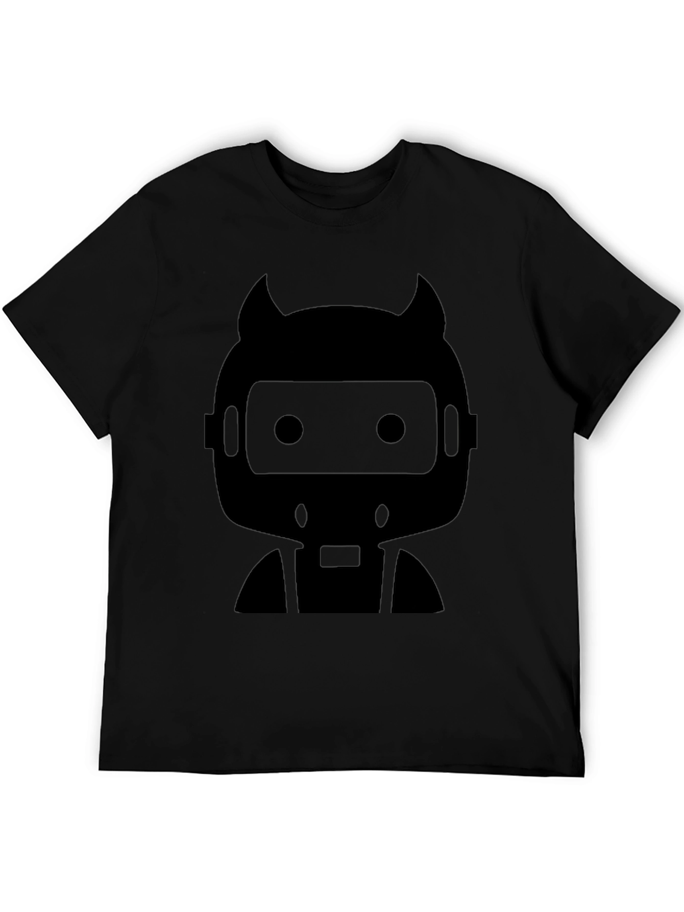 Cool Robot Devil Black T-Shirt