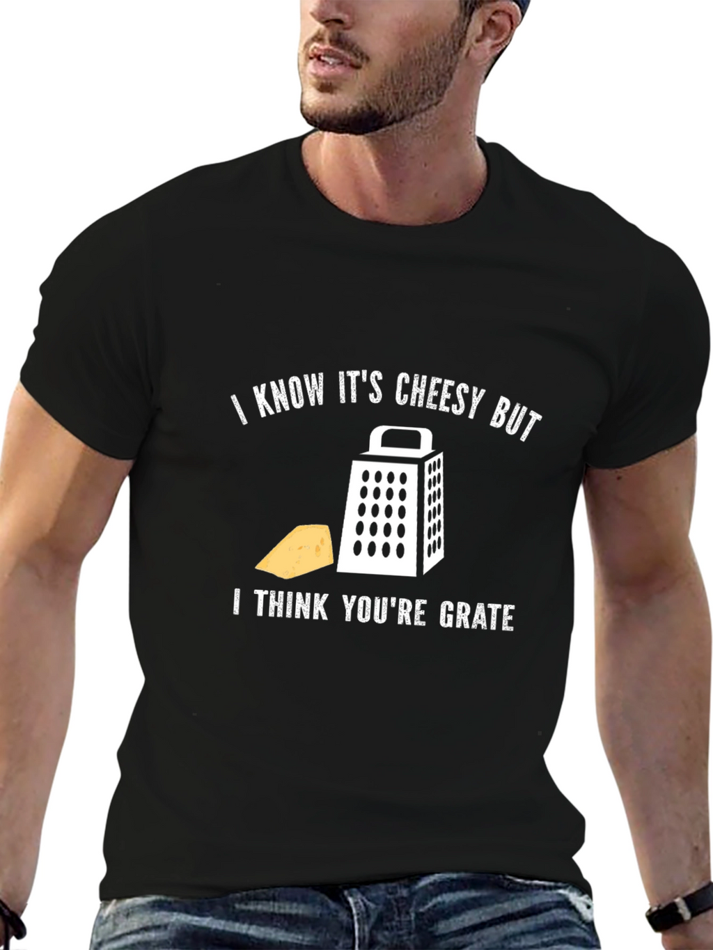 Funny Cheesy Grater Graphic T-Shirt