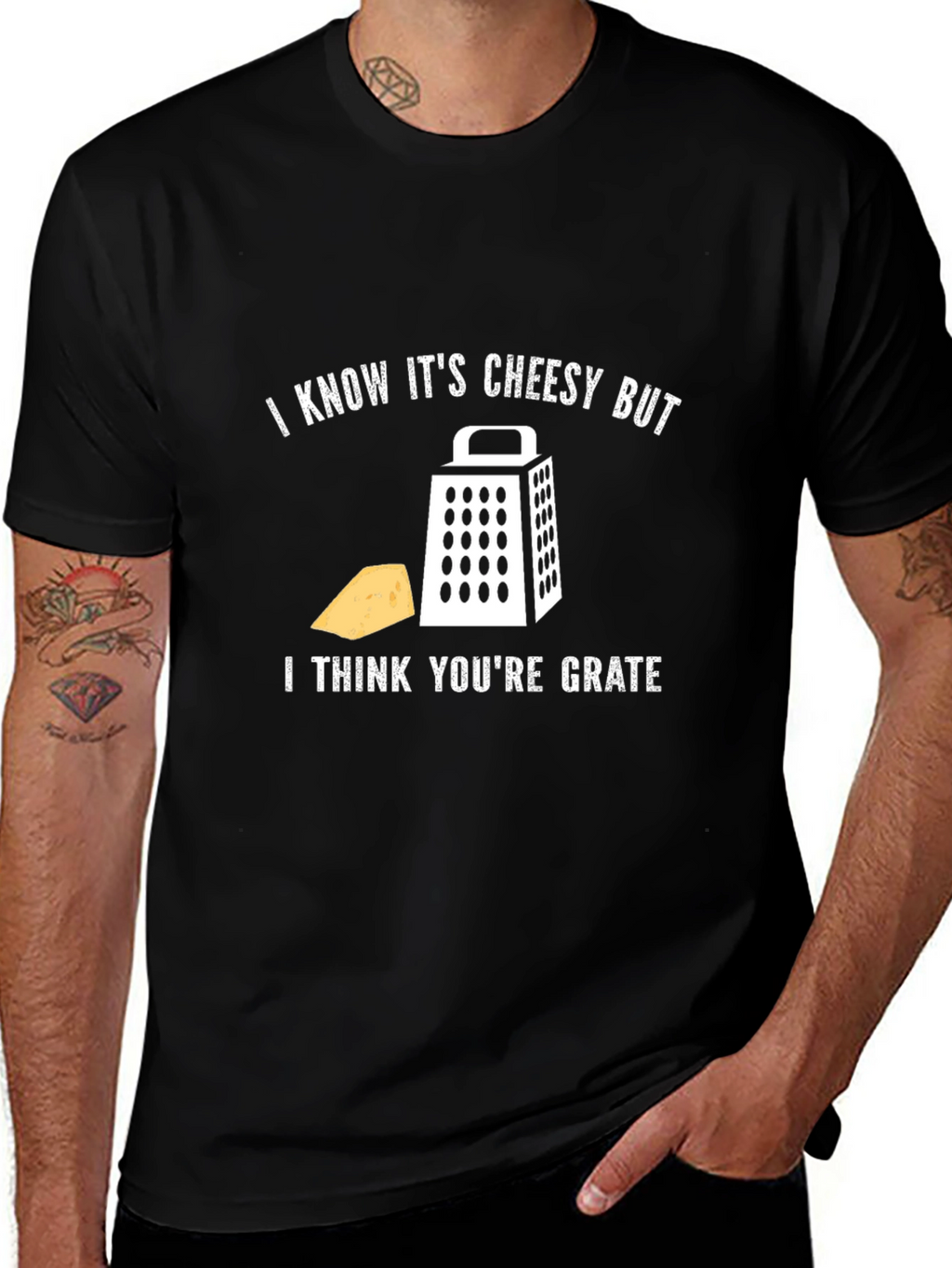 Funny Cheesy Grater Graphic T-Shirt