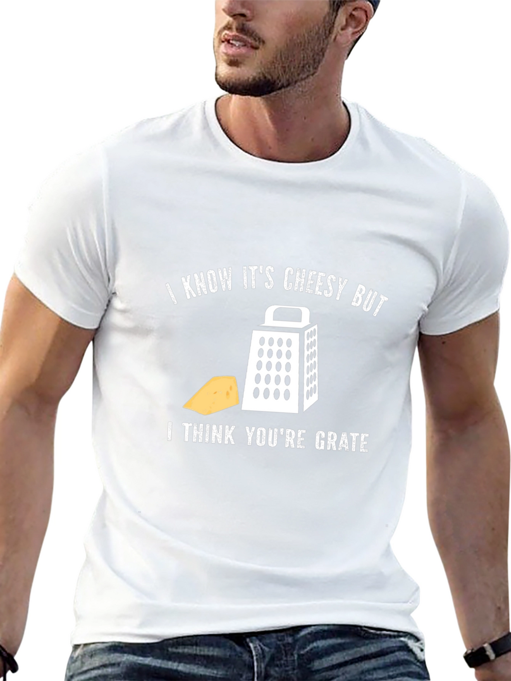 Funny Cheesy Grater Graphic T-Shirt