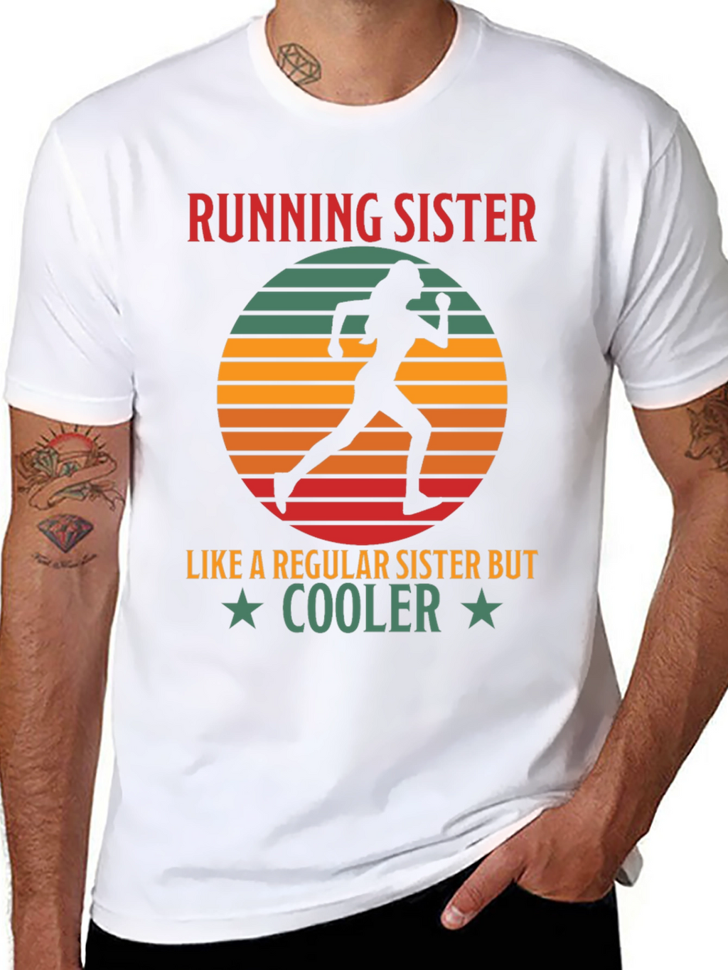 Running Sister Graphic Tee - Regular Sister But Cooler