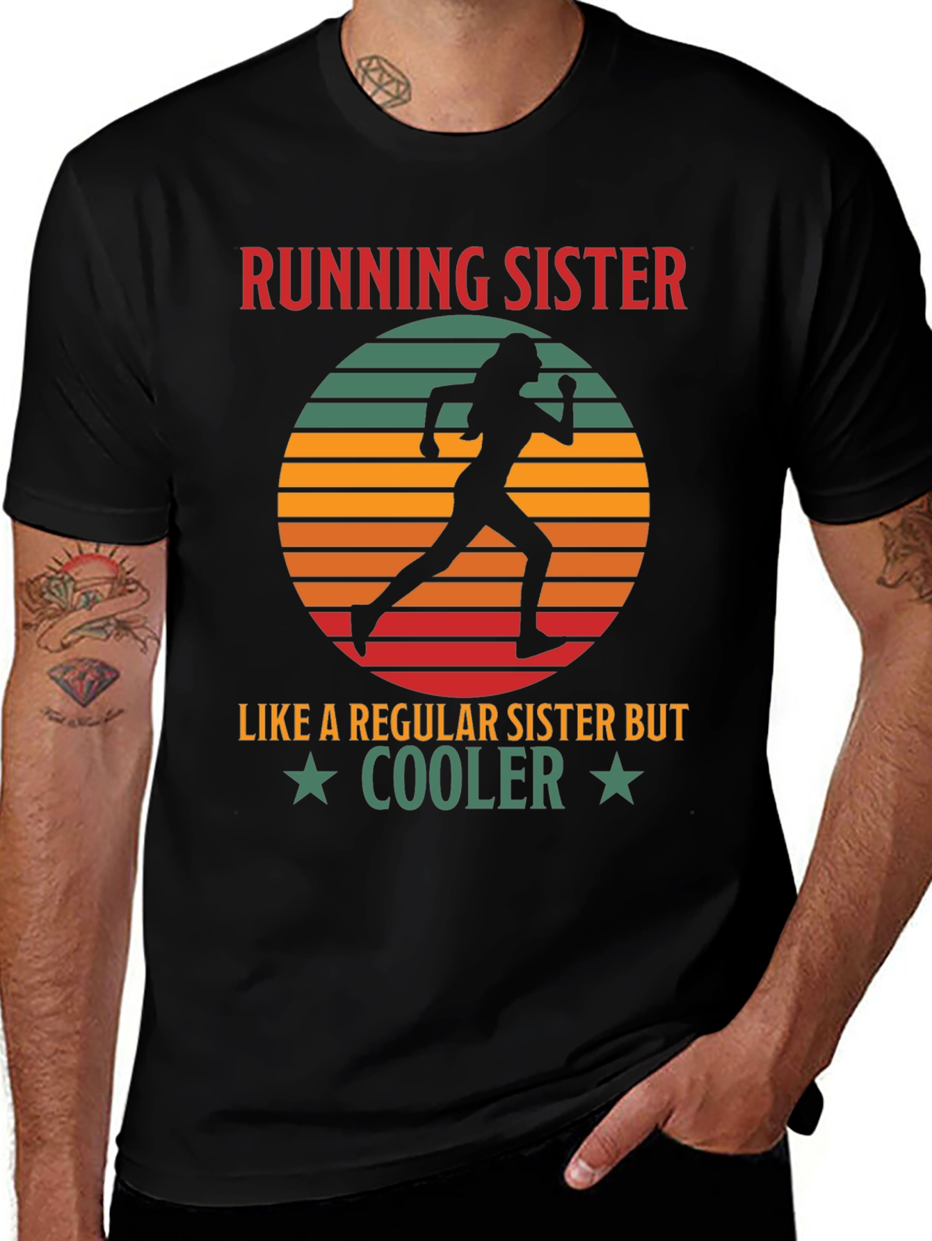 Running Sister Graphic Tee - Regular Sister But Cooler