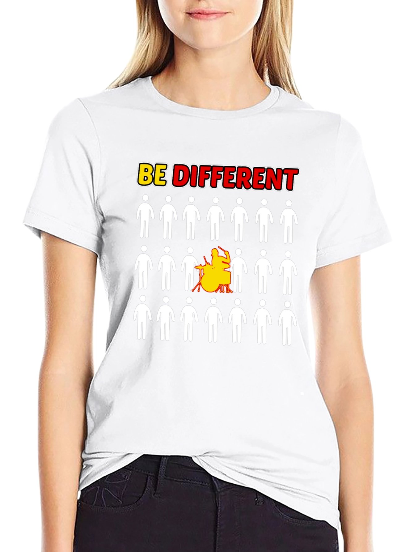 Be Different Drummer T-Shirt - Unisex Crew Neck