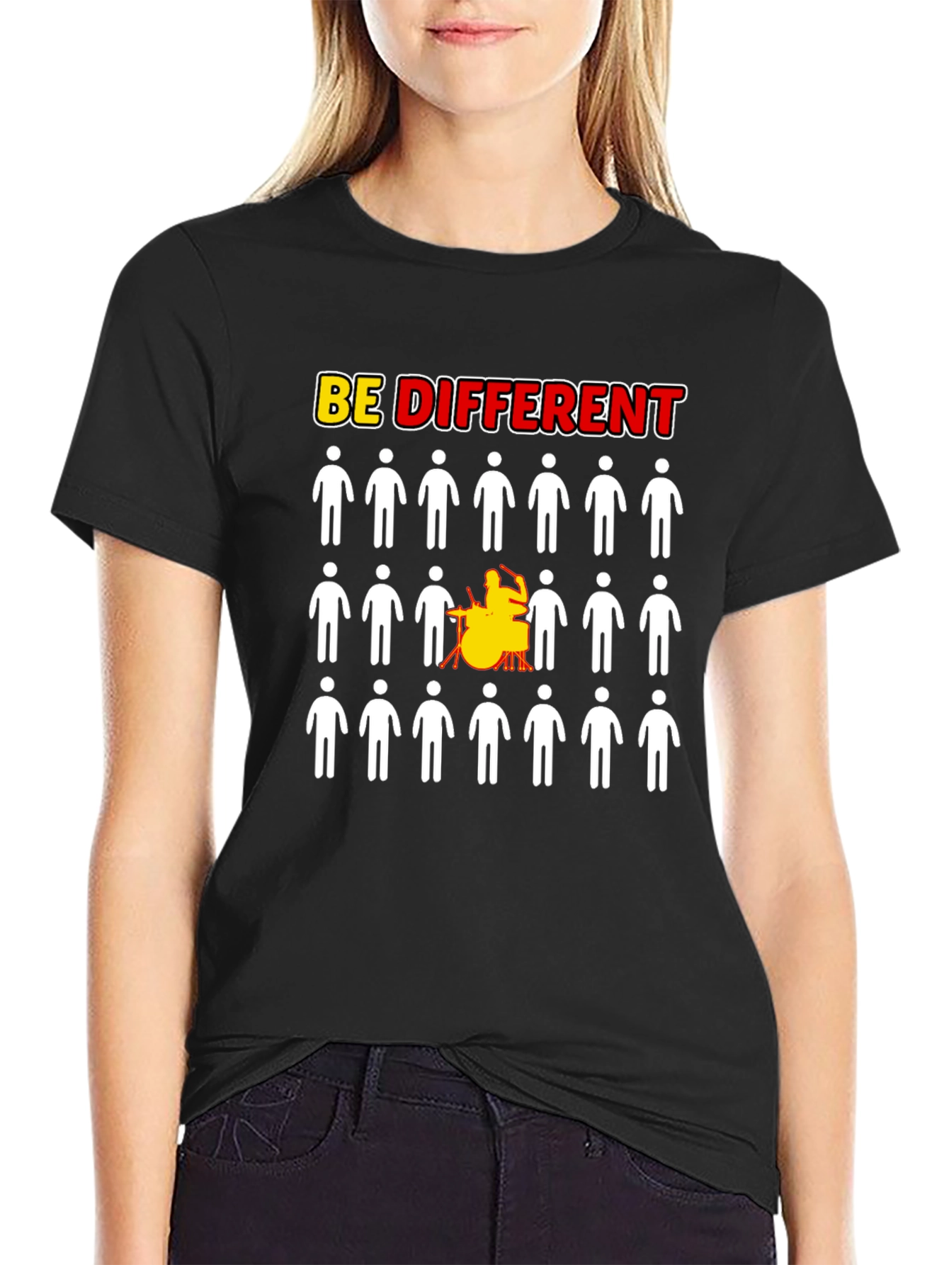 Be Different Drummer T-Shirt - Unisex Crew Neck