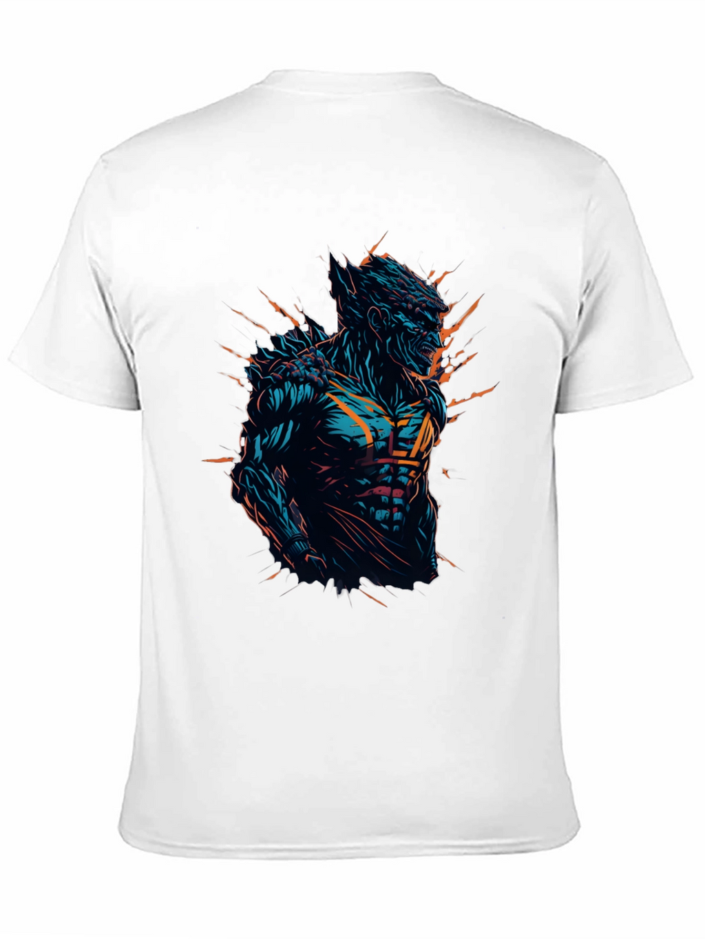 Monster Graphic Print Black T-Shirt