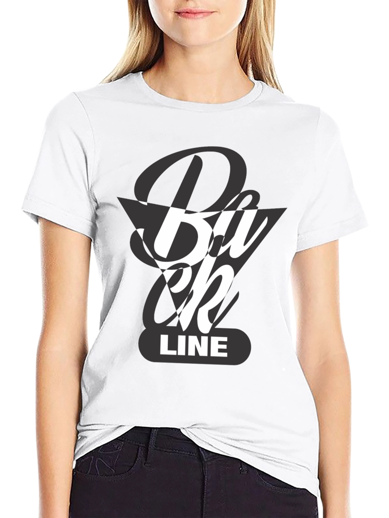 Black Duck Line Graphic Tee - Casual Comfort