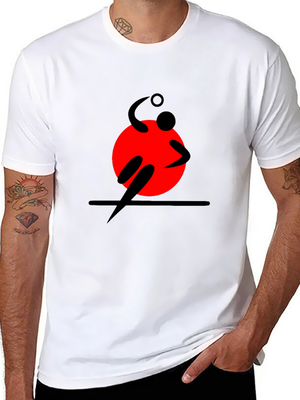 Modern Sport Graphic Tee - Black