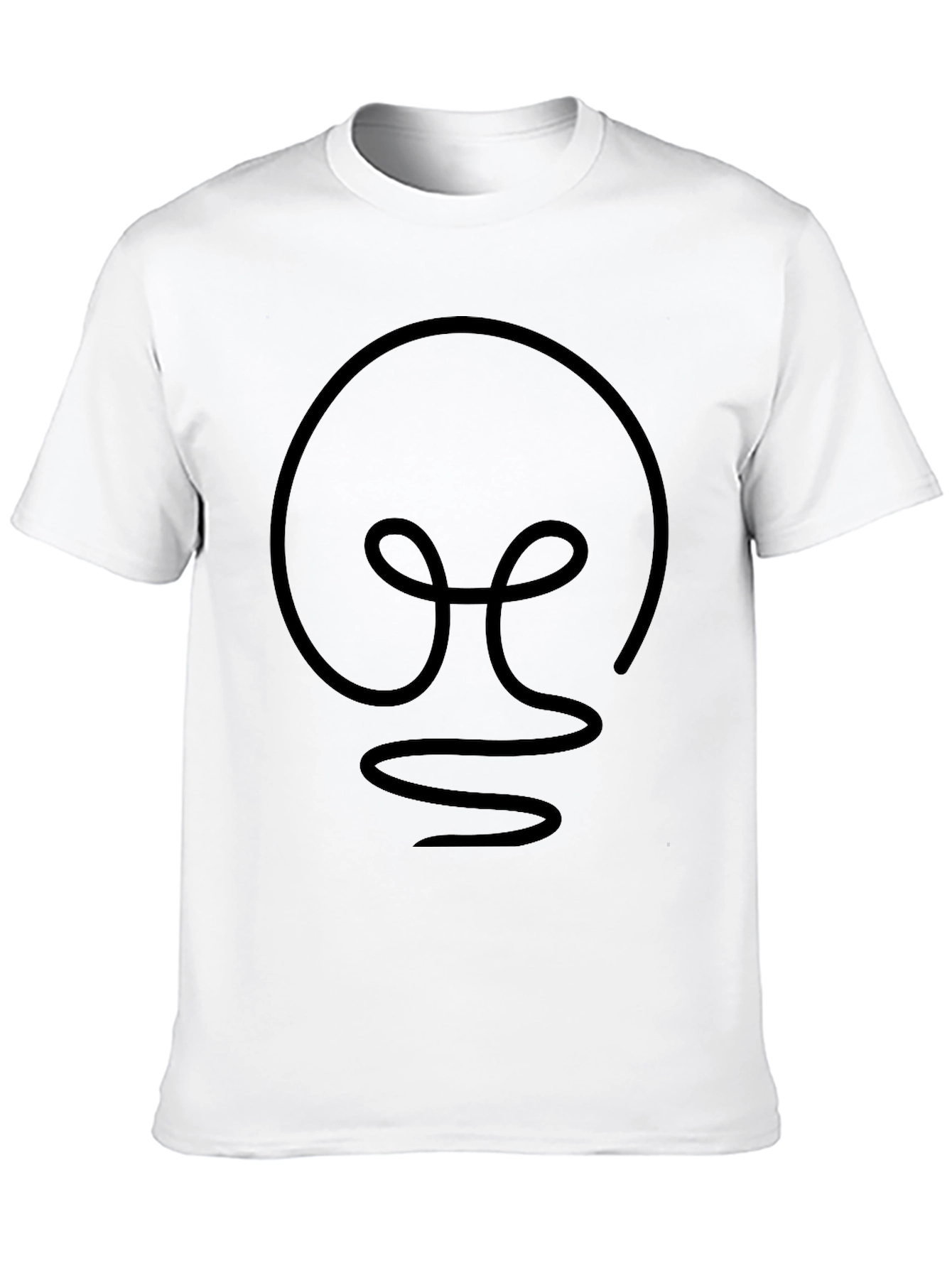 Modern Light Bulb Graphic Tee - Black