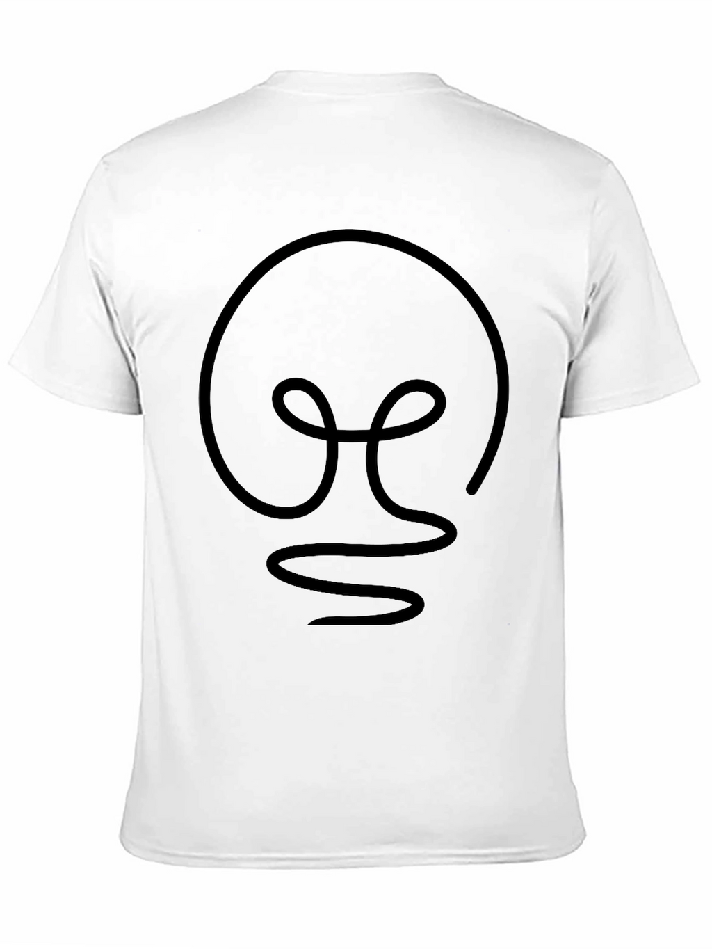 Modern Light Bulb Graphic Tee - Black