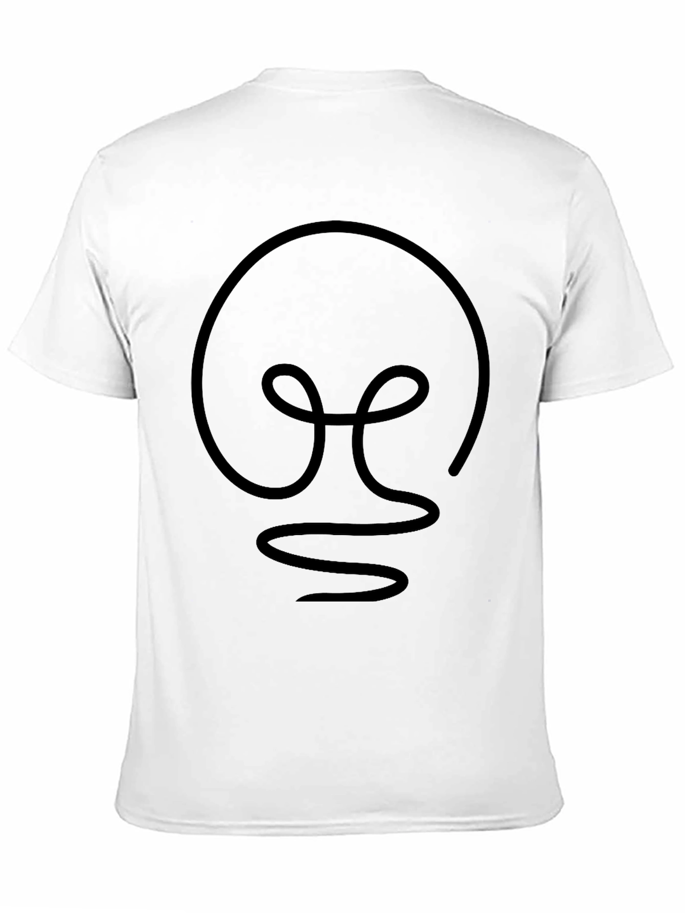 Modern Light Bulb Graphic Tee - Black