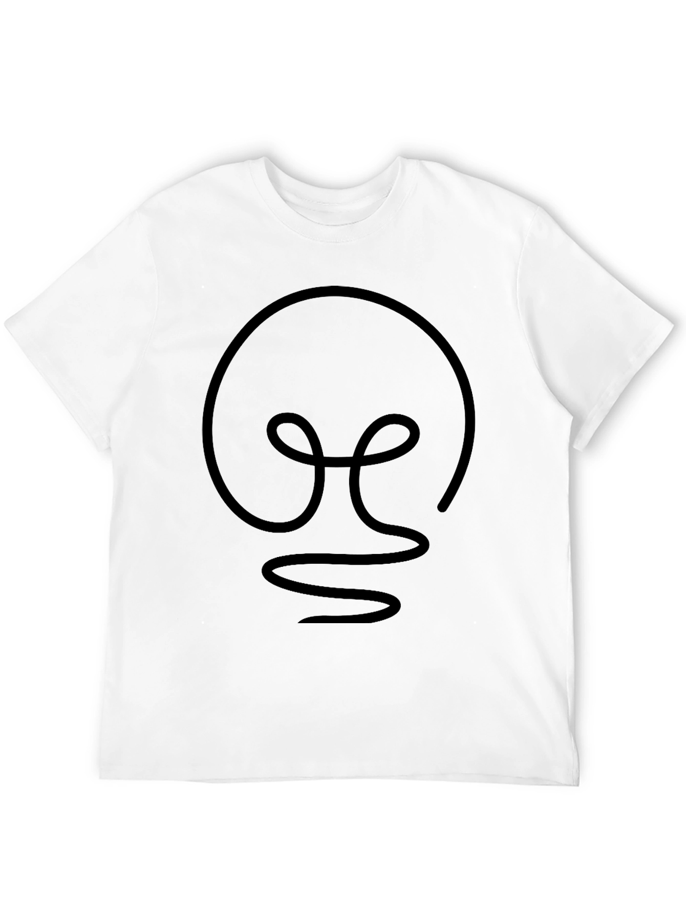 Modern Light Bulb Graphic Tee - Black