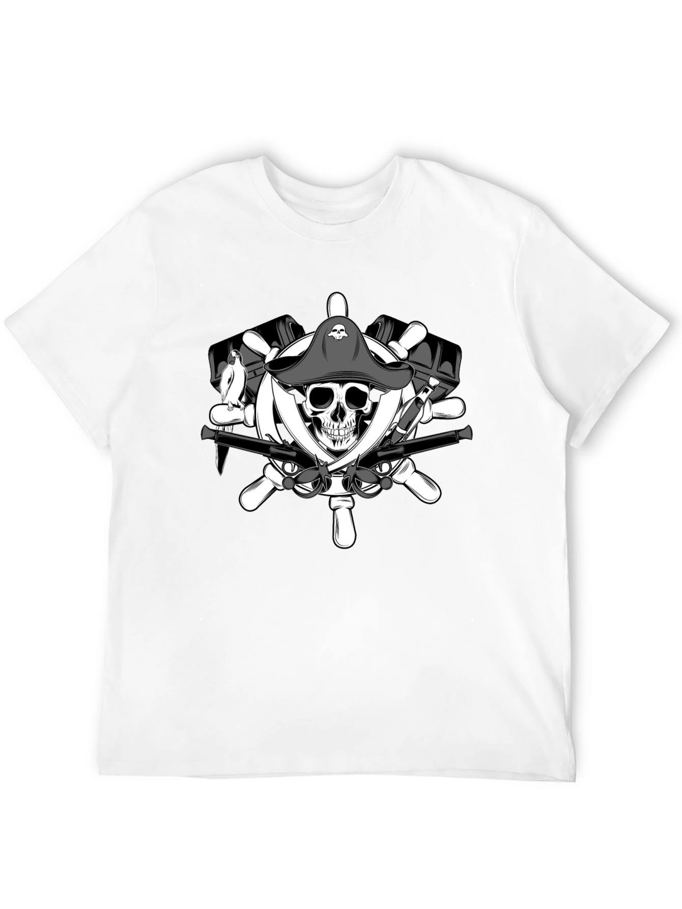 Pirate Skull & Crossbones Graphic T-Shirt