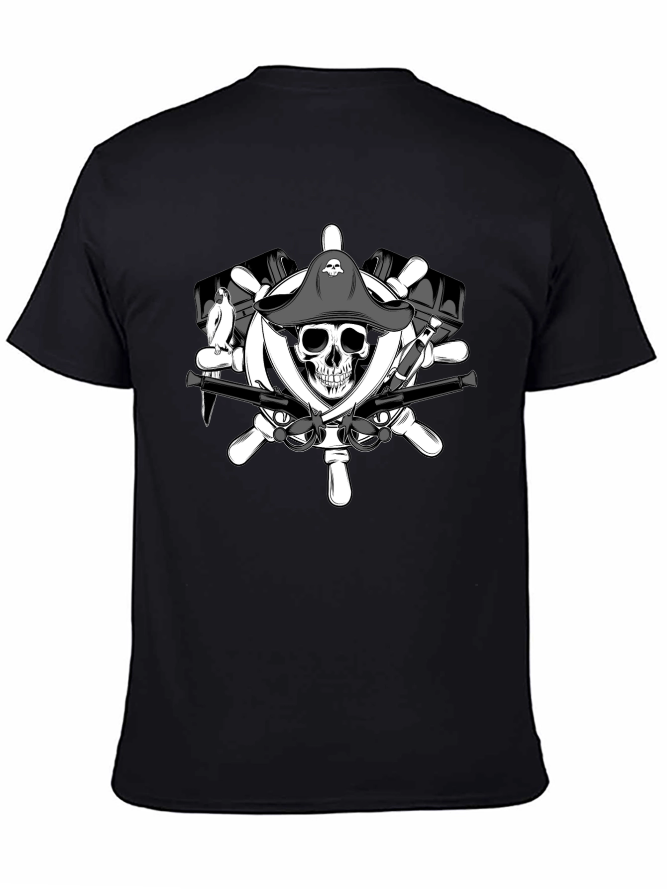 Pirate Skull & Crossbones Graphic T-Shirt
