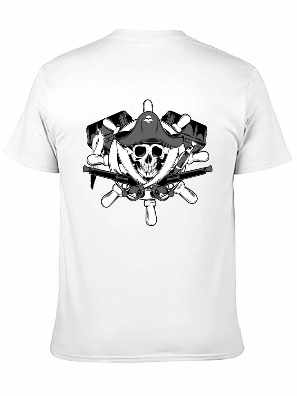 Pirate Skull & Crossbones Graphic T-Shirt