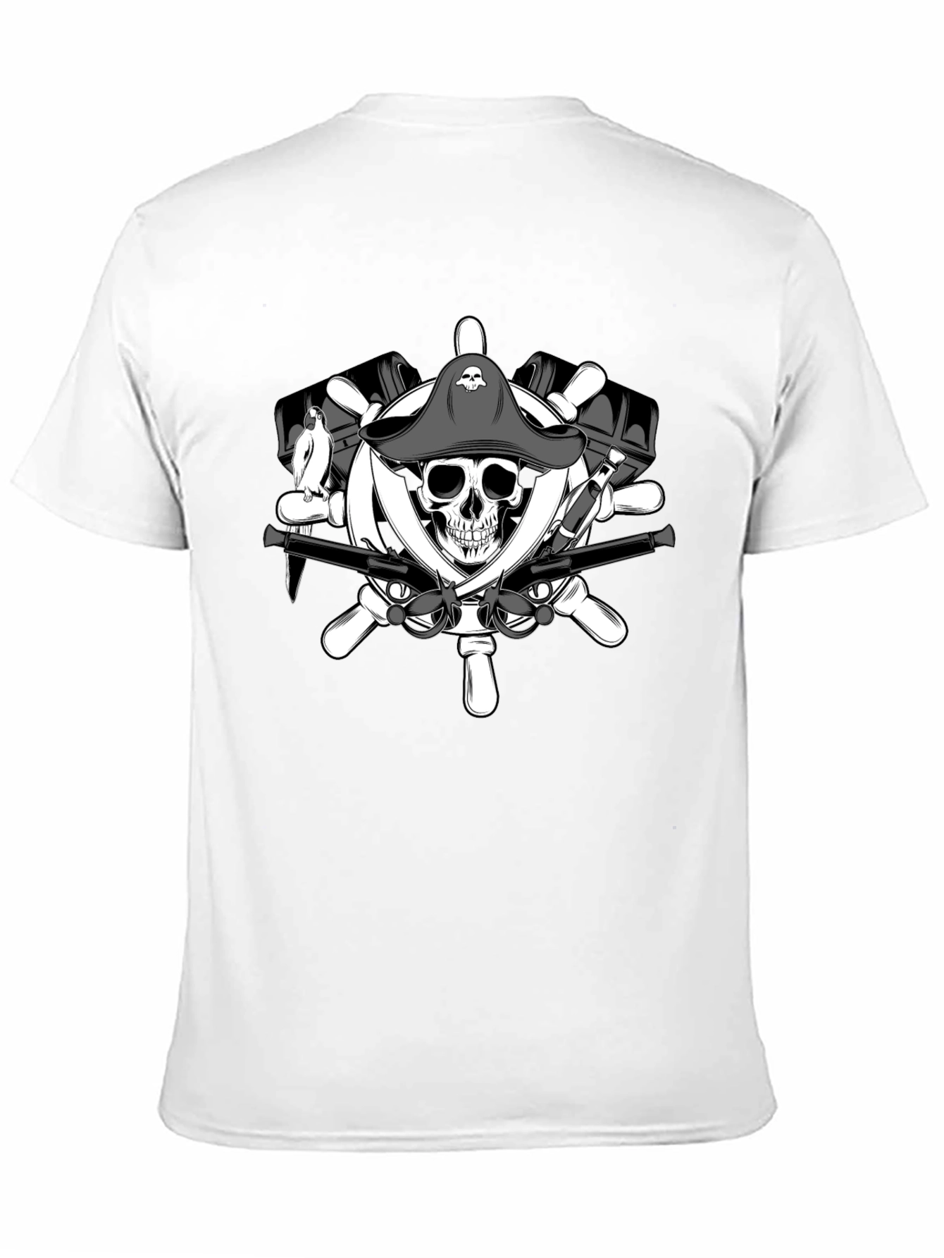 Pirate Skull & Crossbones Graphic T-Shirt