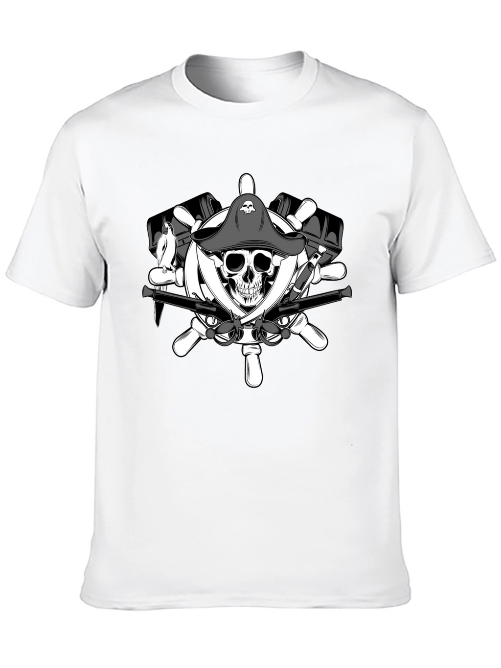 Pirate Skull & Crossbones Graphic T-Shirt