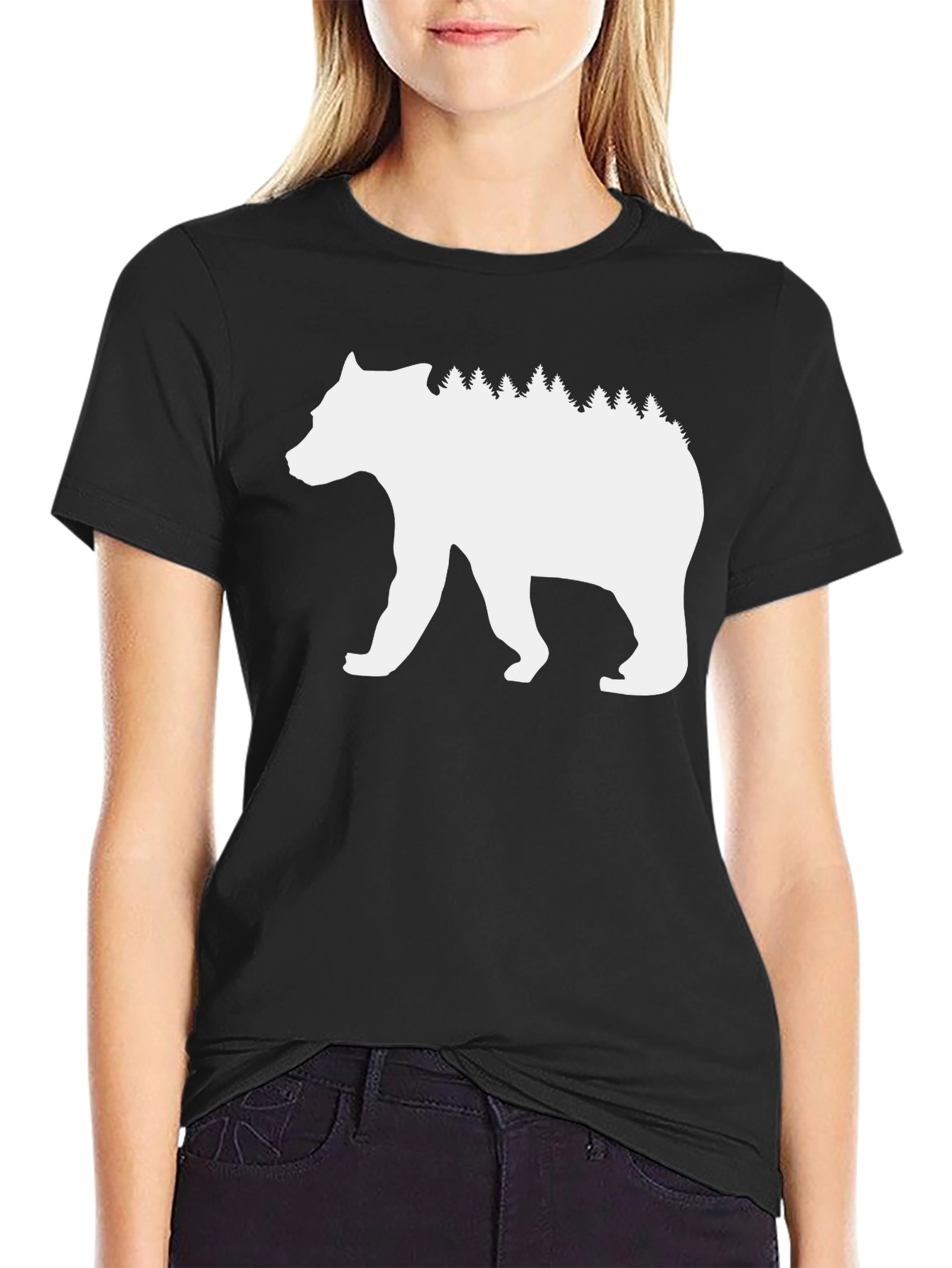 Nature Bear T-Shirt - Black