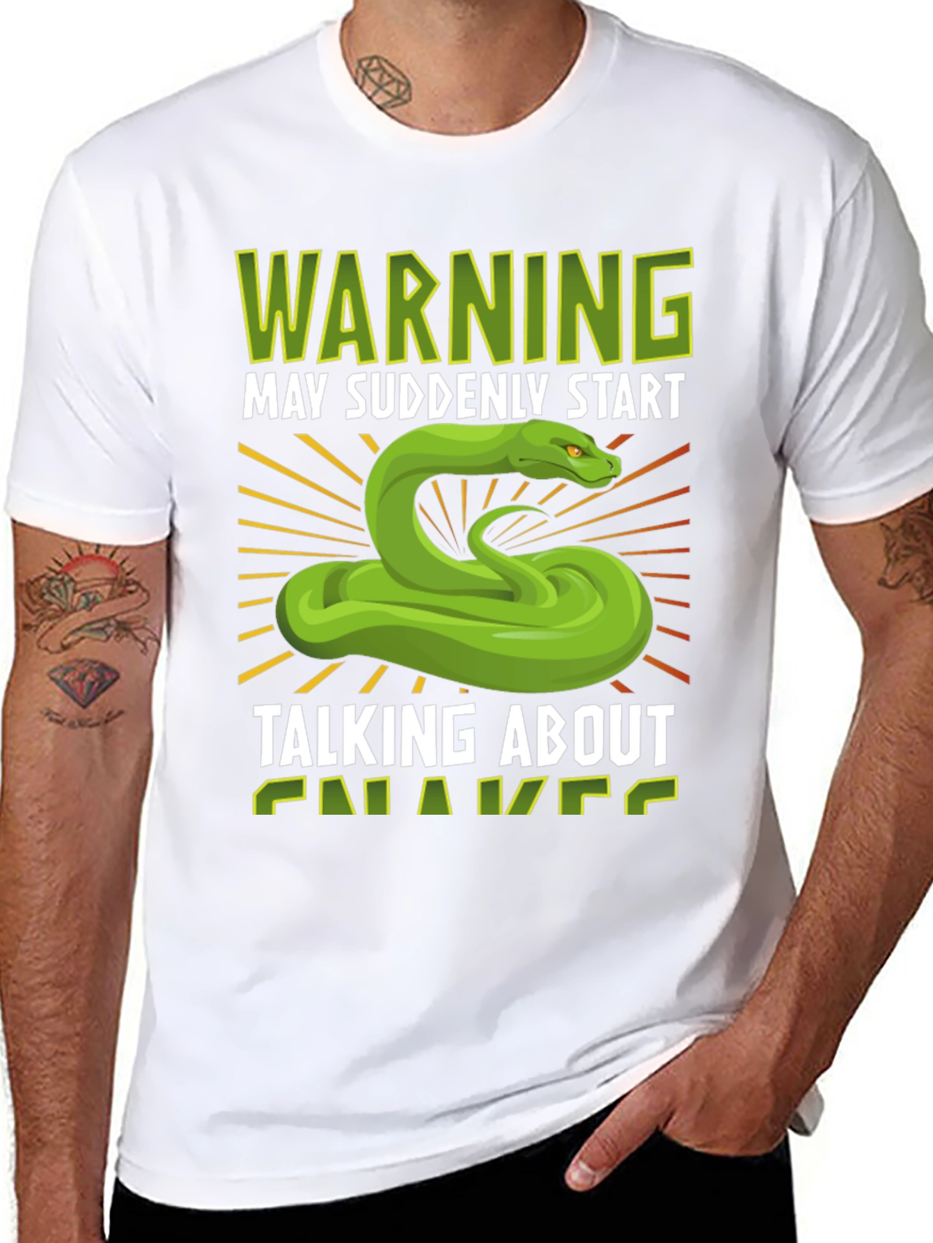 Warning May Suddenly Start Talking About Snakes T-Shirt