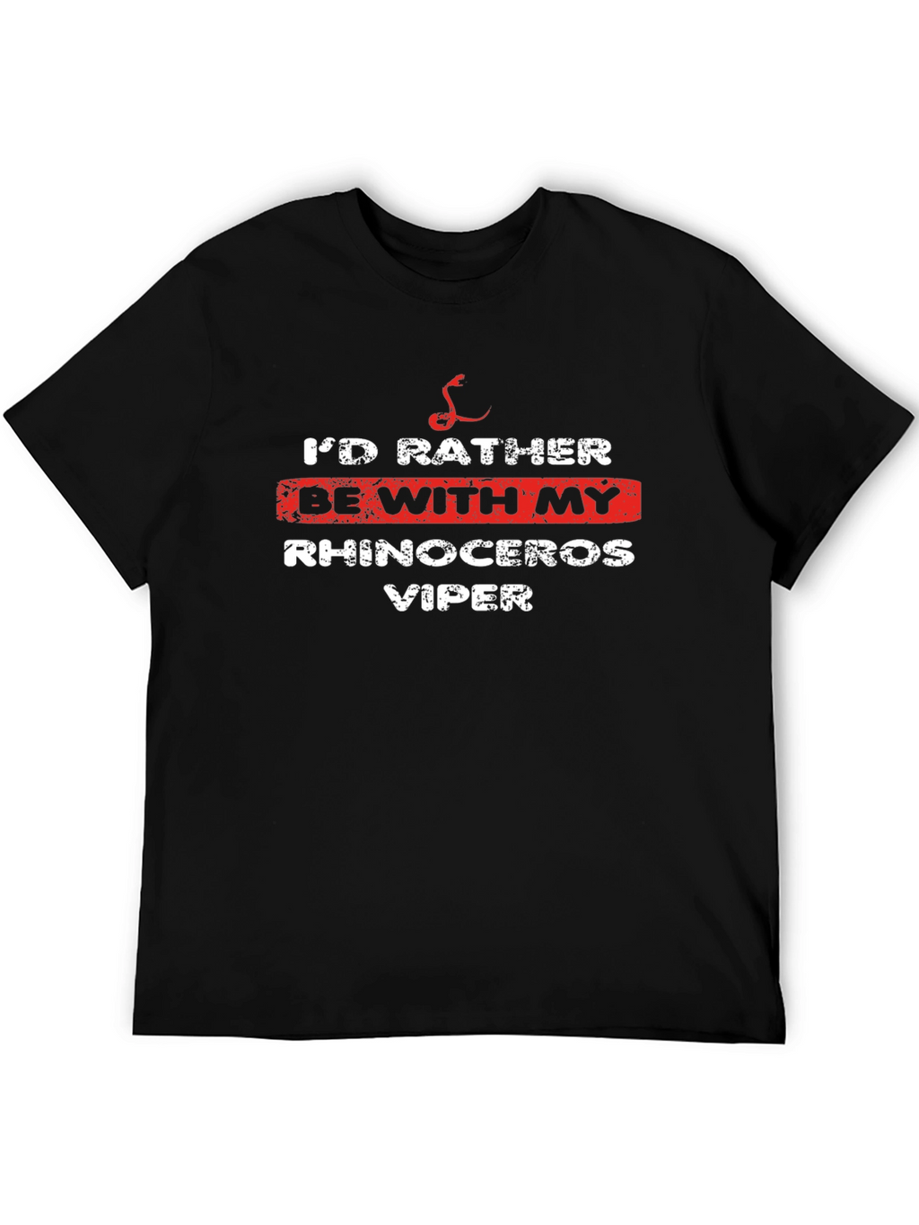 Rhinoceros Viper T-Shirt Snake Lover Tee Cool Animal Design
