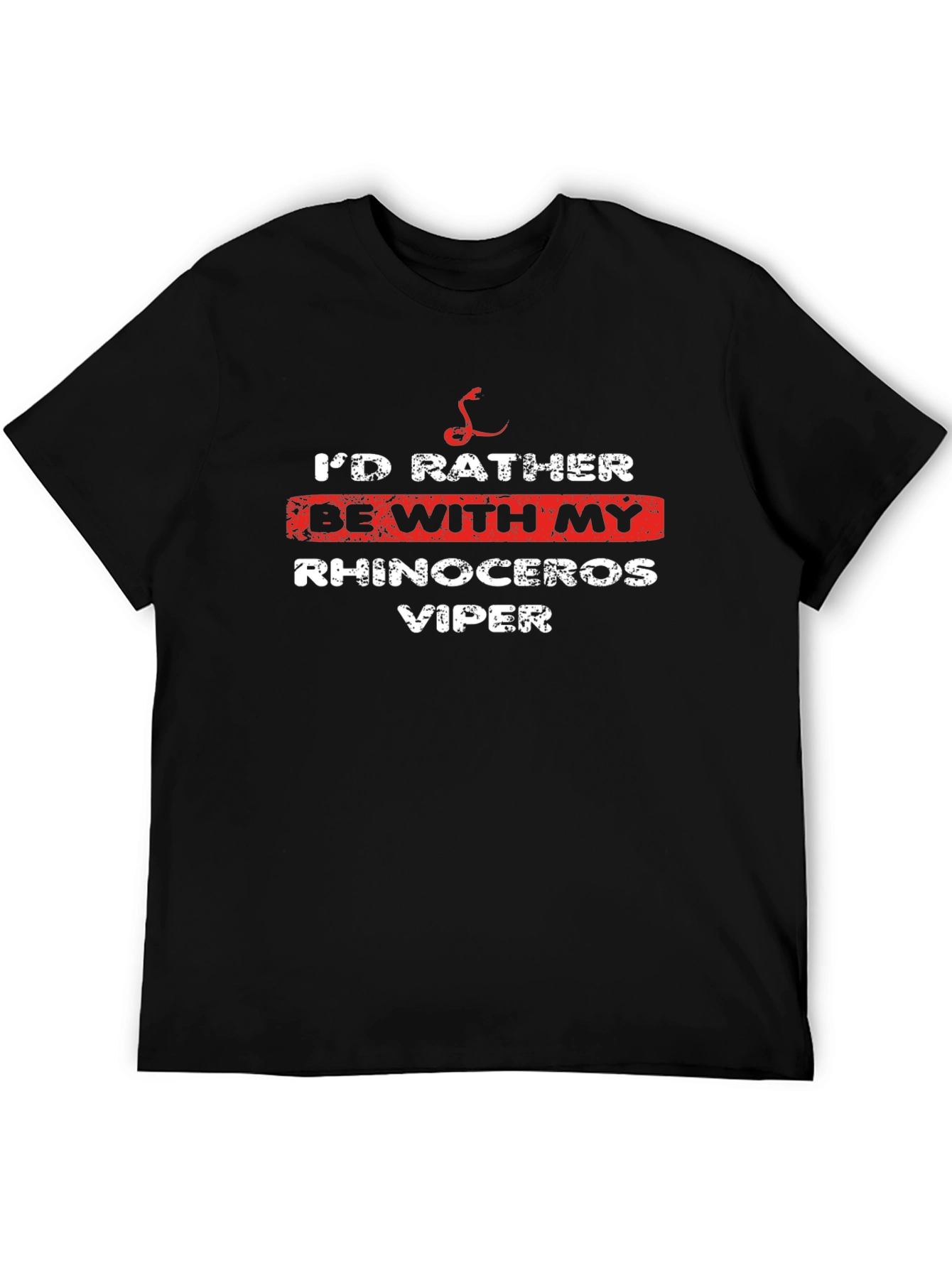 Rhinoceros Viper T-Shirt Snake Lover Tee Cool Animal Design