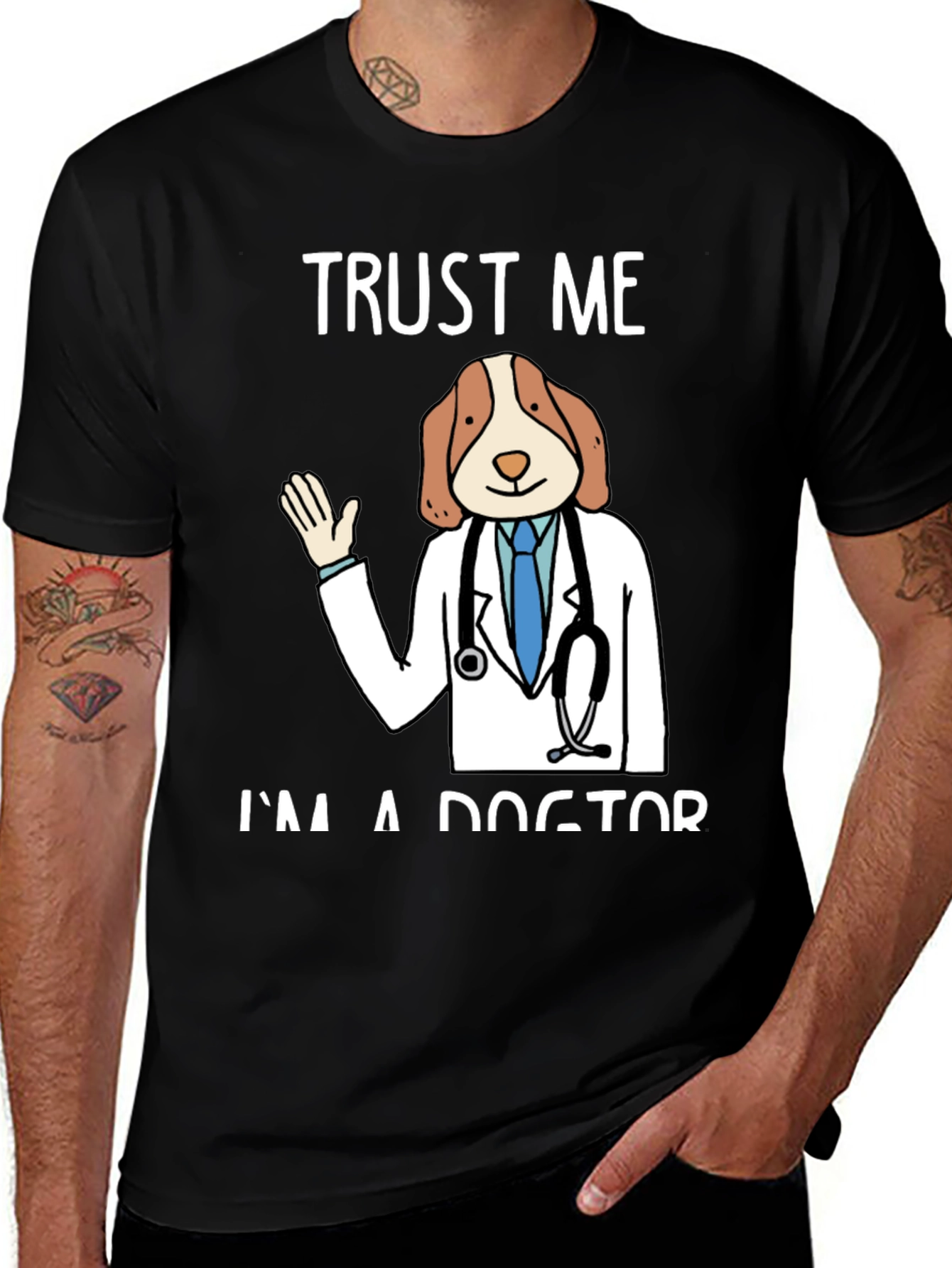 Trust Me Im A Dogtor Funny Graphic T-Shirt