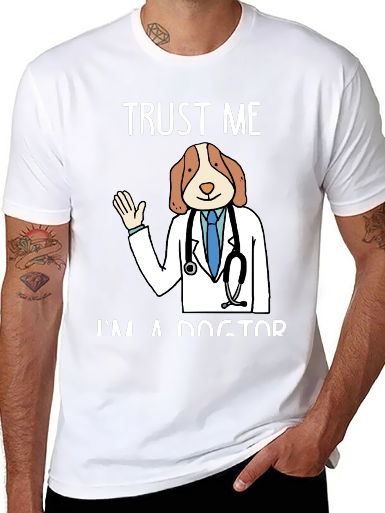 Trust Me Im A Dogtor Funny Graphic T-Shirt
