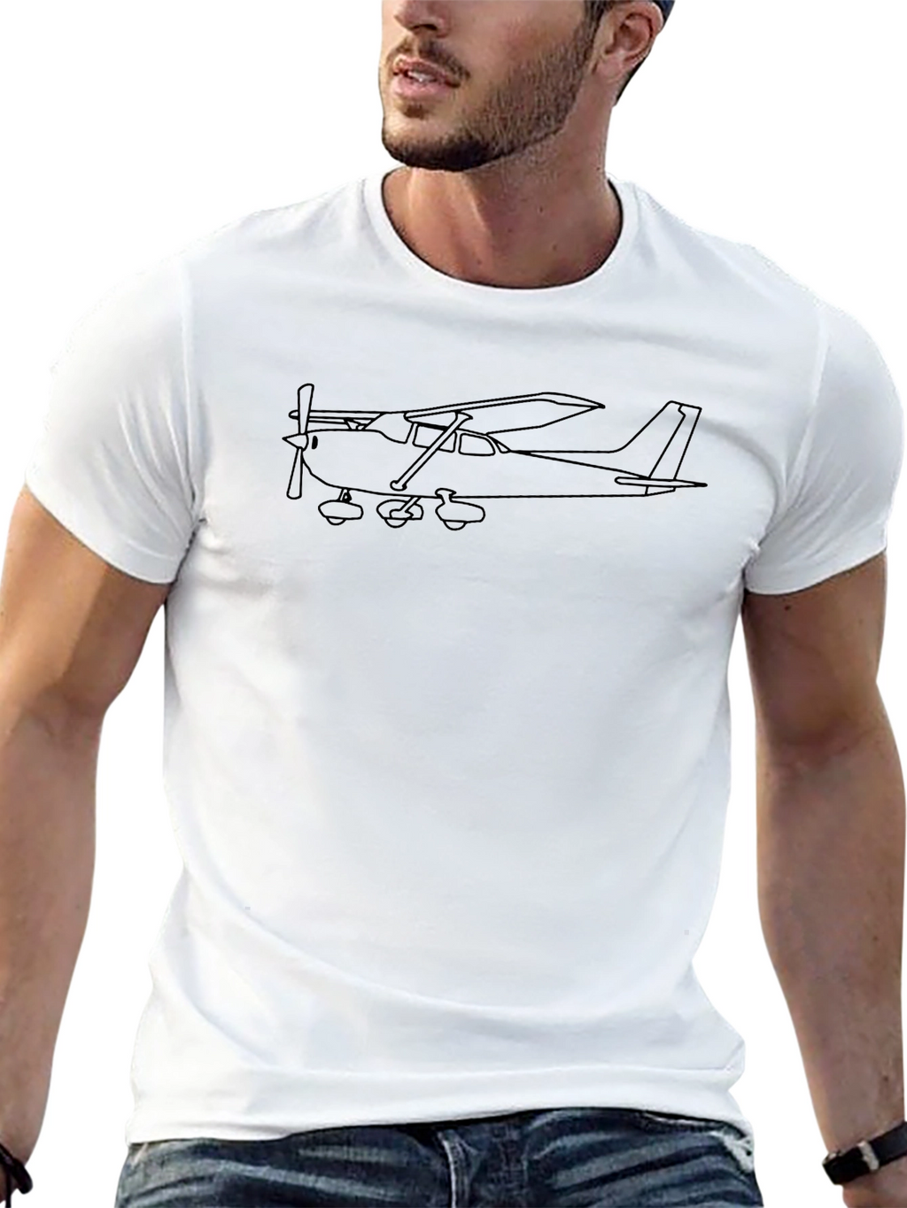 Airplane Graphic T-Shirt - Casual Comfort