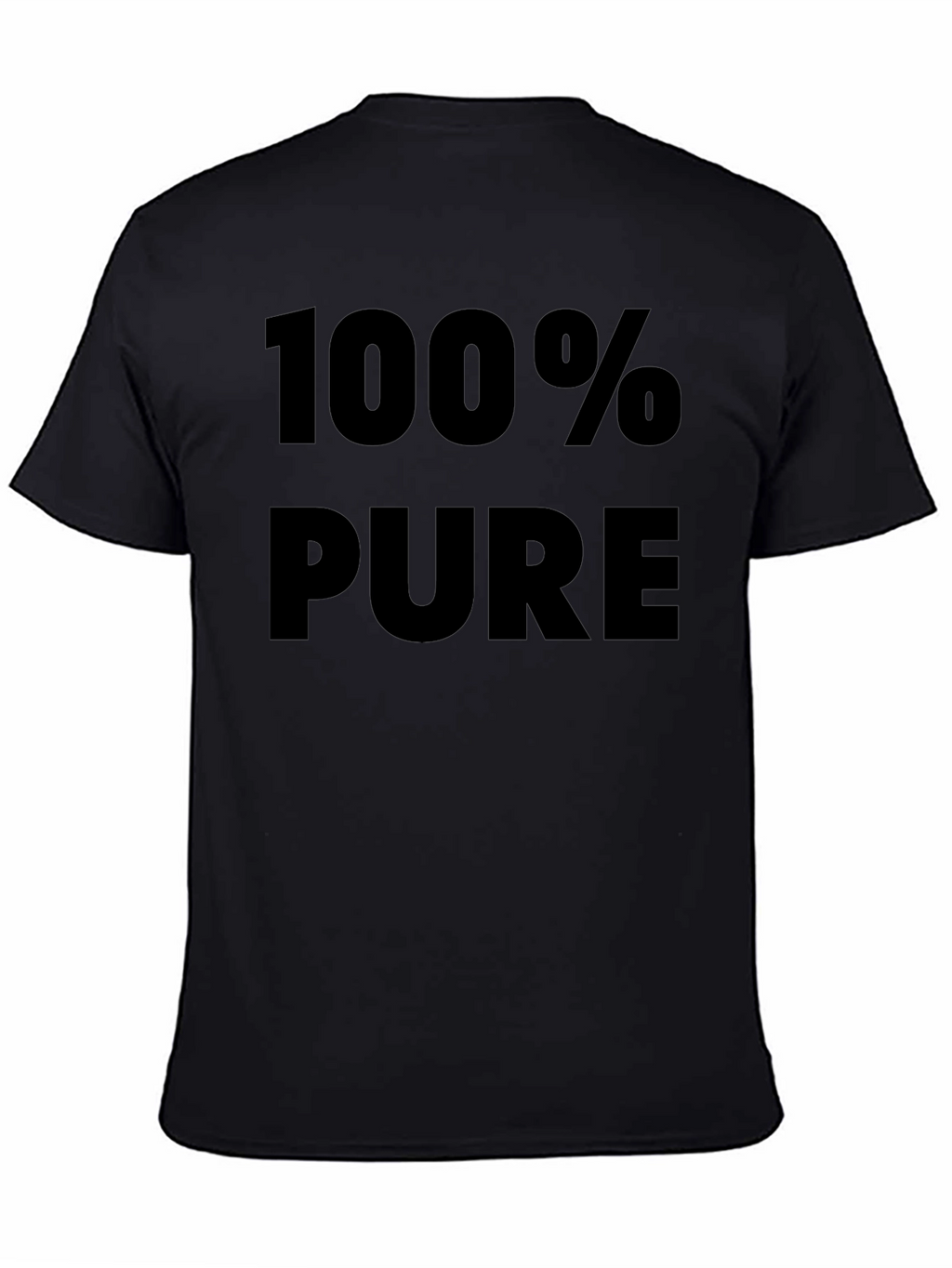 100% Pure Graphic T-Shirt - Bold Black Tee