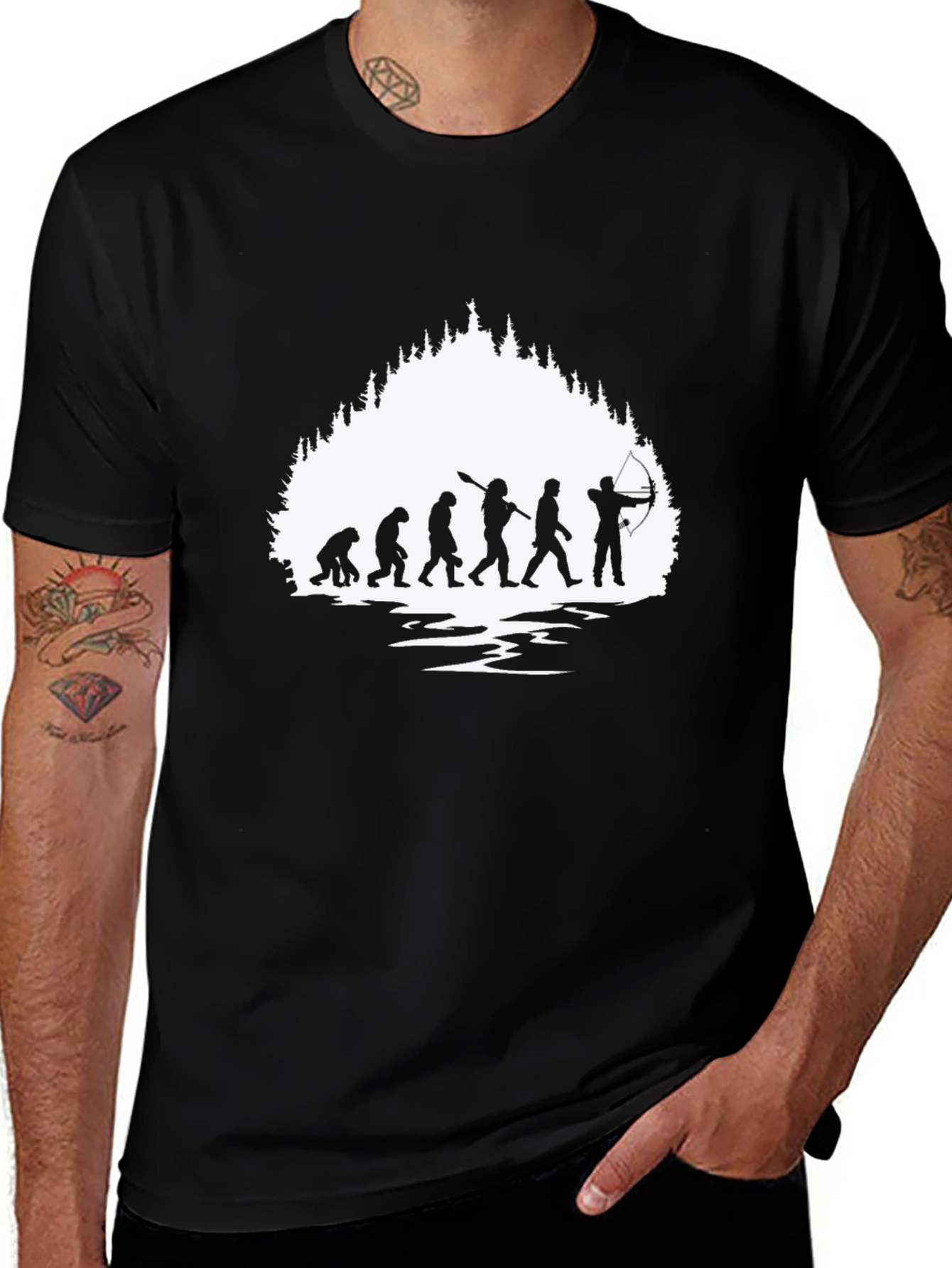 Evolution Archery T-Shirt - Black Cotton Tee
