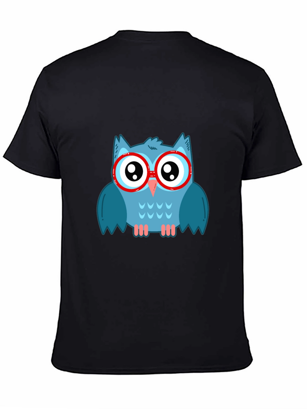Cool Owl Graphic Tee - Mens Black T-Shirt