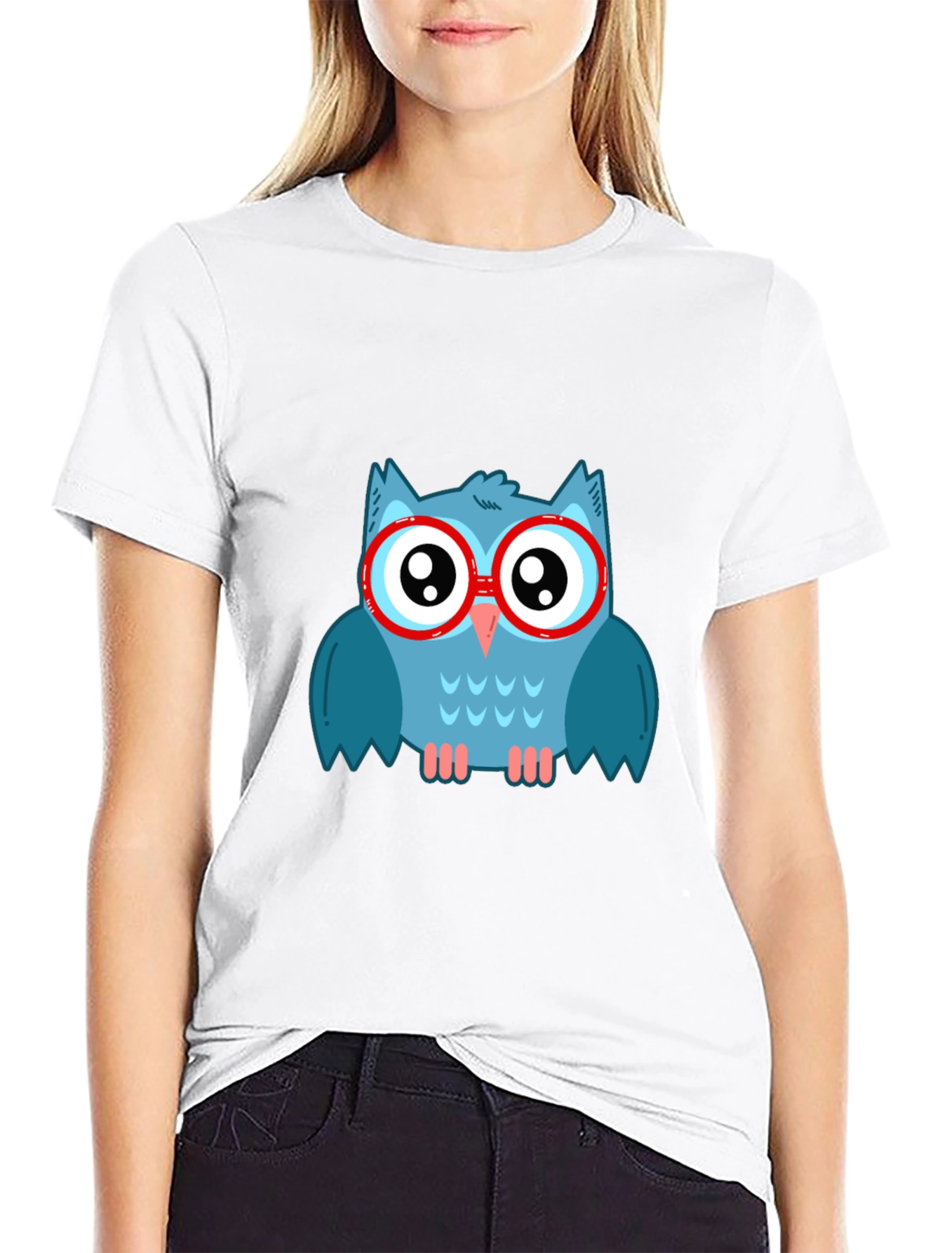 Cool Owl Graphic Tee - Mens Black T-Shirt