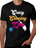 Crazy Cleaning Lady Graphic Tee
