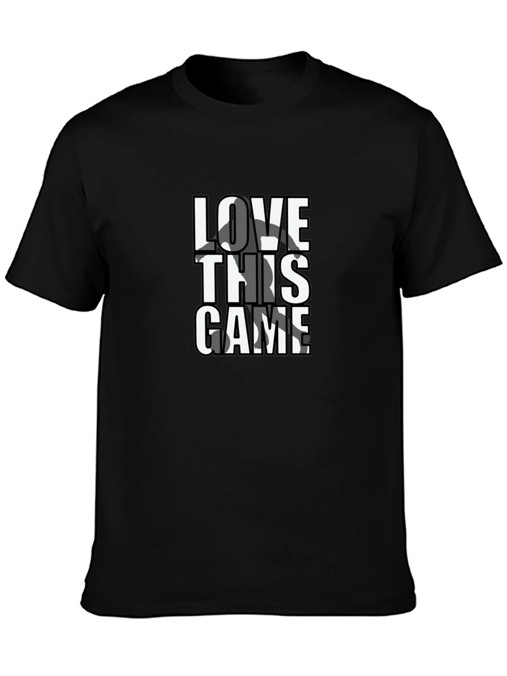 Love This Game Graphic Tee - Black