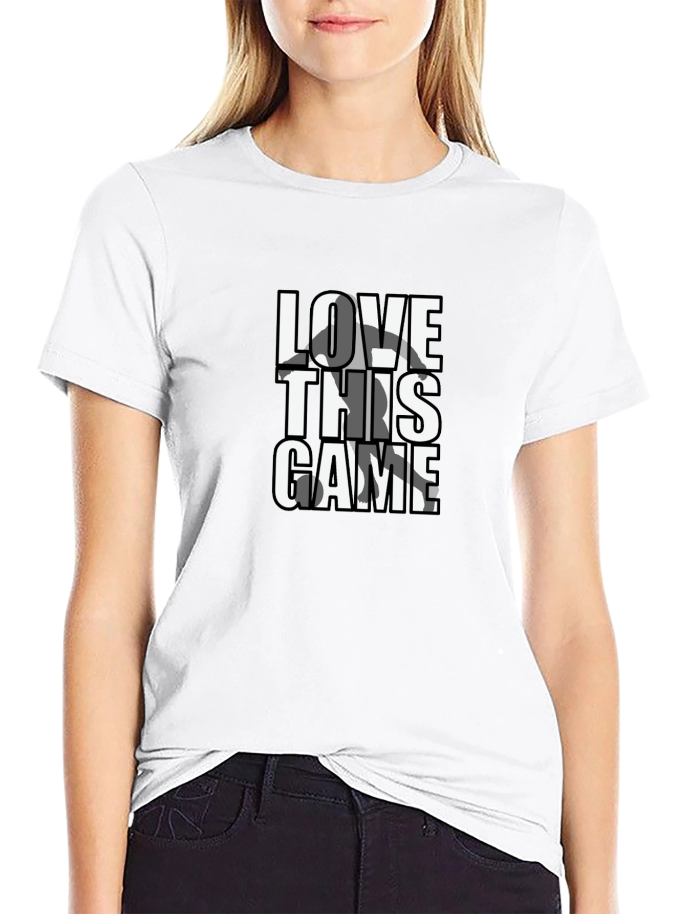 Love This Game Graphic Tee - Black