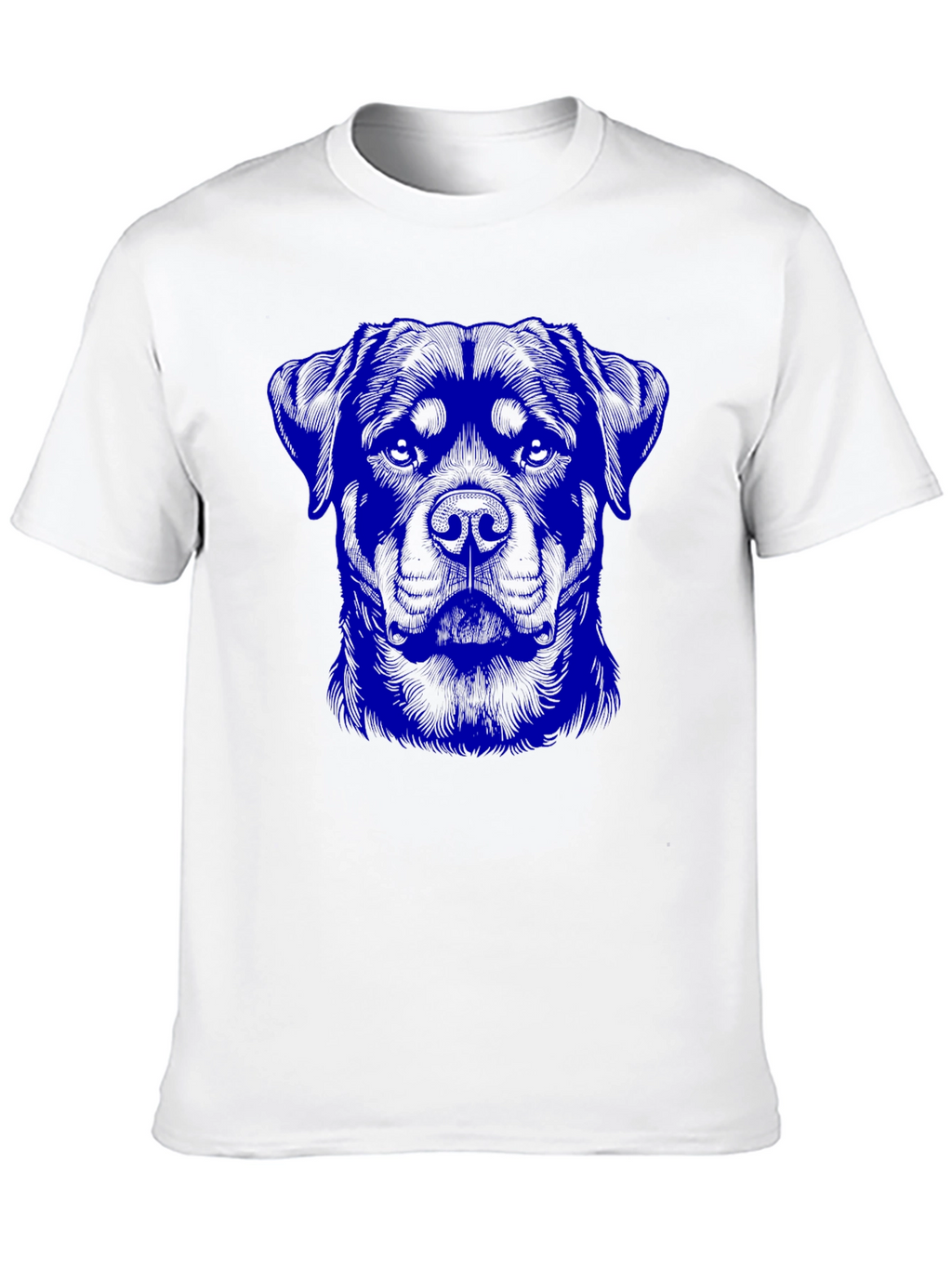 Rottweiler Graphic Print Black T-Shirt
