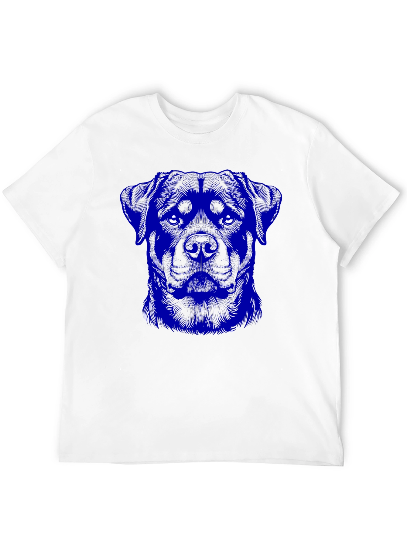 Rottweiler Graphic Print Black T-Shirt