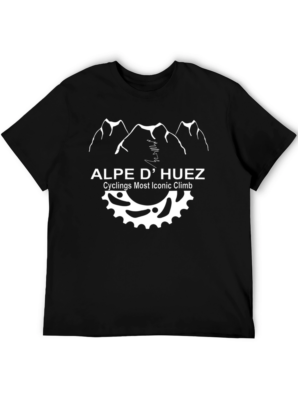 Alpe D Huez Cycling T-Shirt - Iconic Climb Design