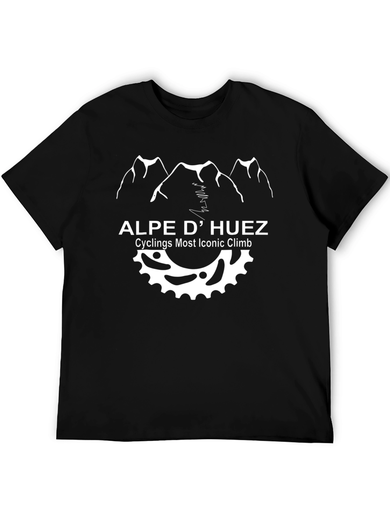 Alpe D Huez Cycling T-Shirt - Iconic Climb Design