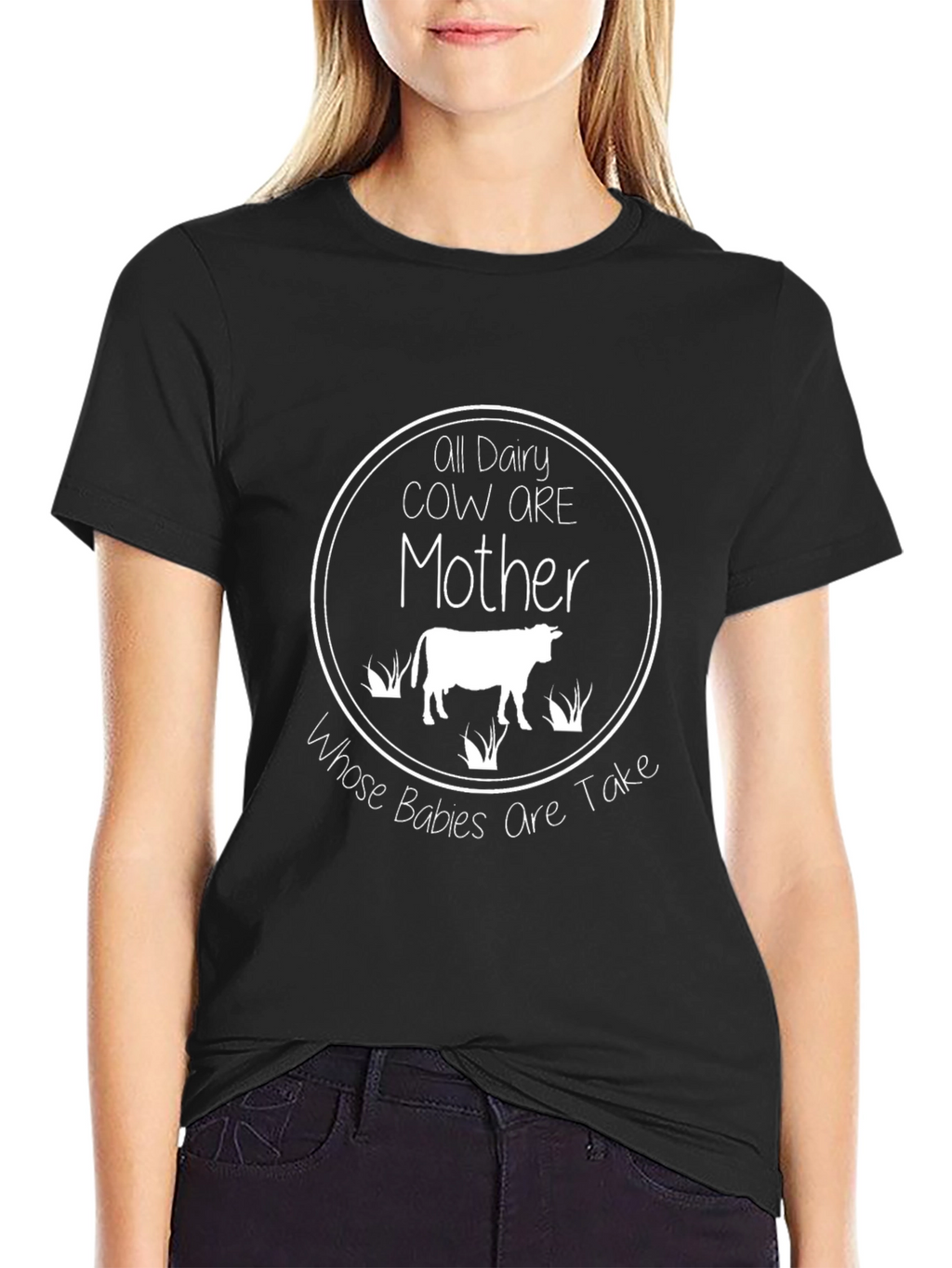 Vegan T-Shirt: All Dairy Cow Are Mother Graphic Tee