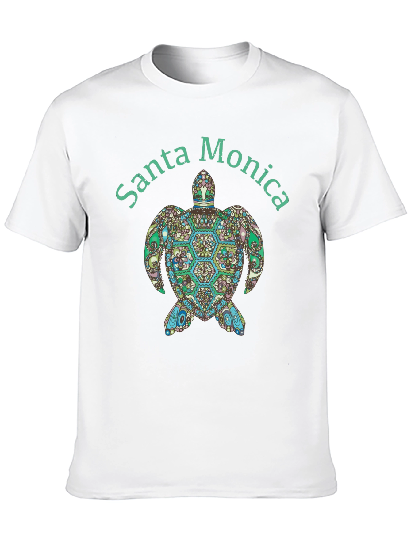Santa Monica Turtle Graphic Tee - Black