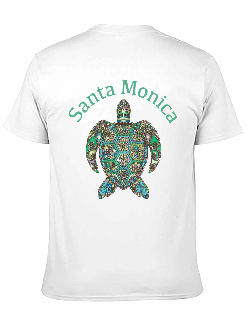 Santa Monica Turtle Graphic Tee - Black