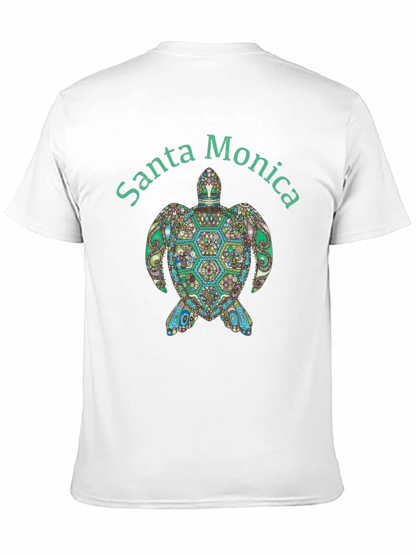 Santa Monica Turtle Graphic Tee - Black