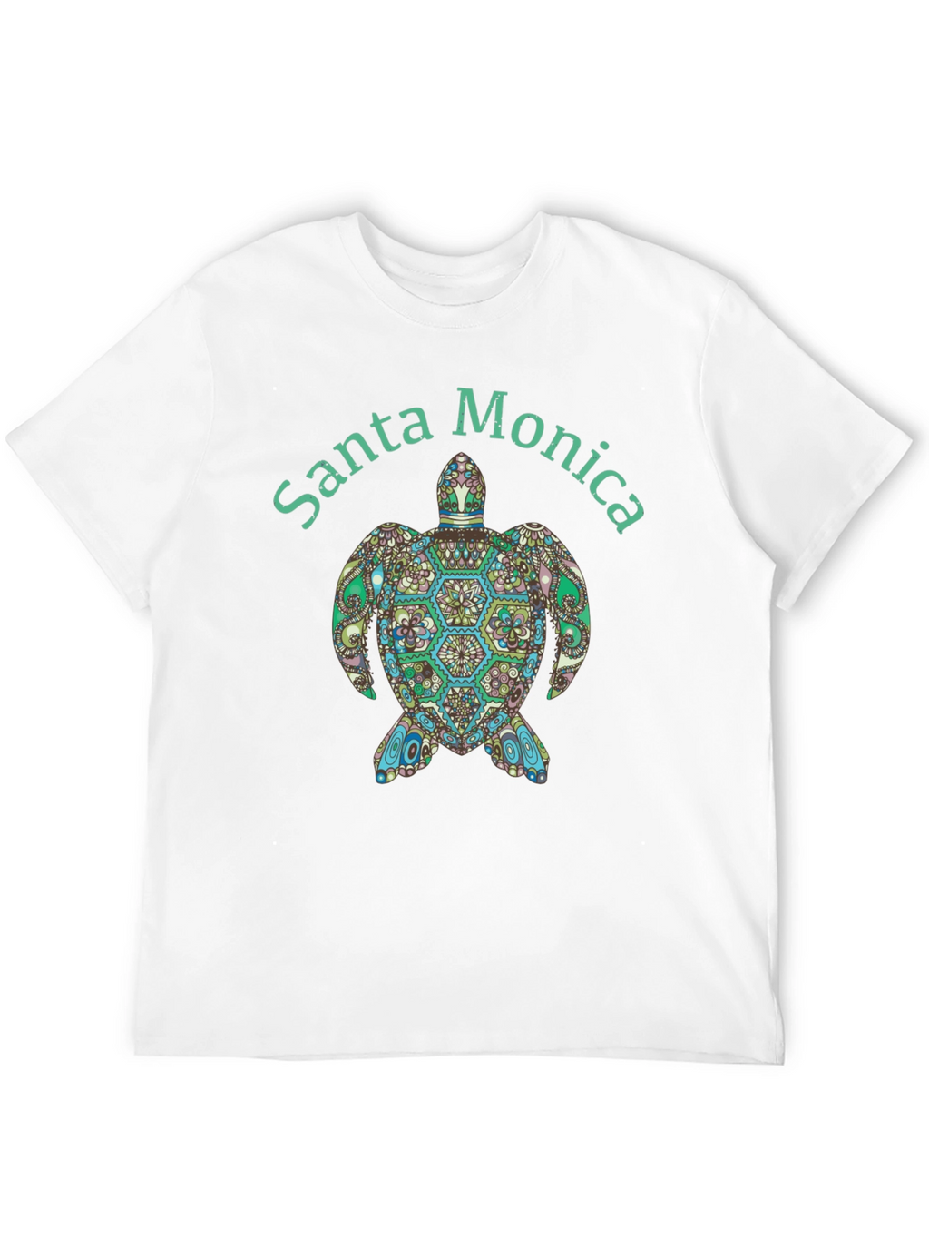 Santa Monica Turtle Graphic Tee - Black