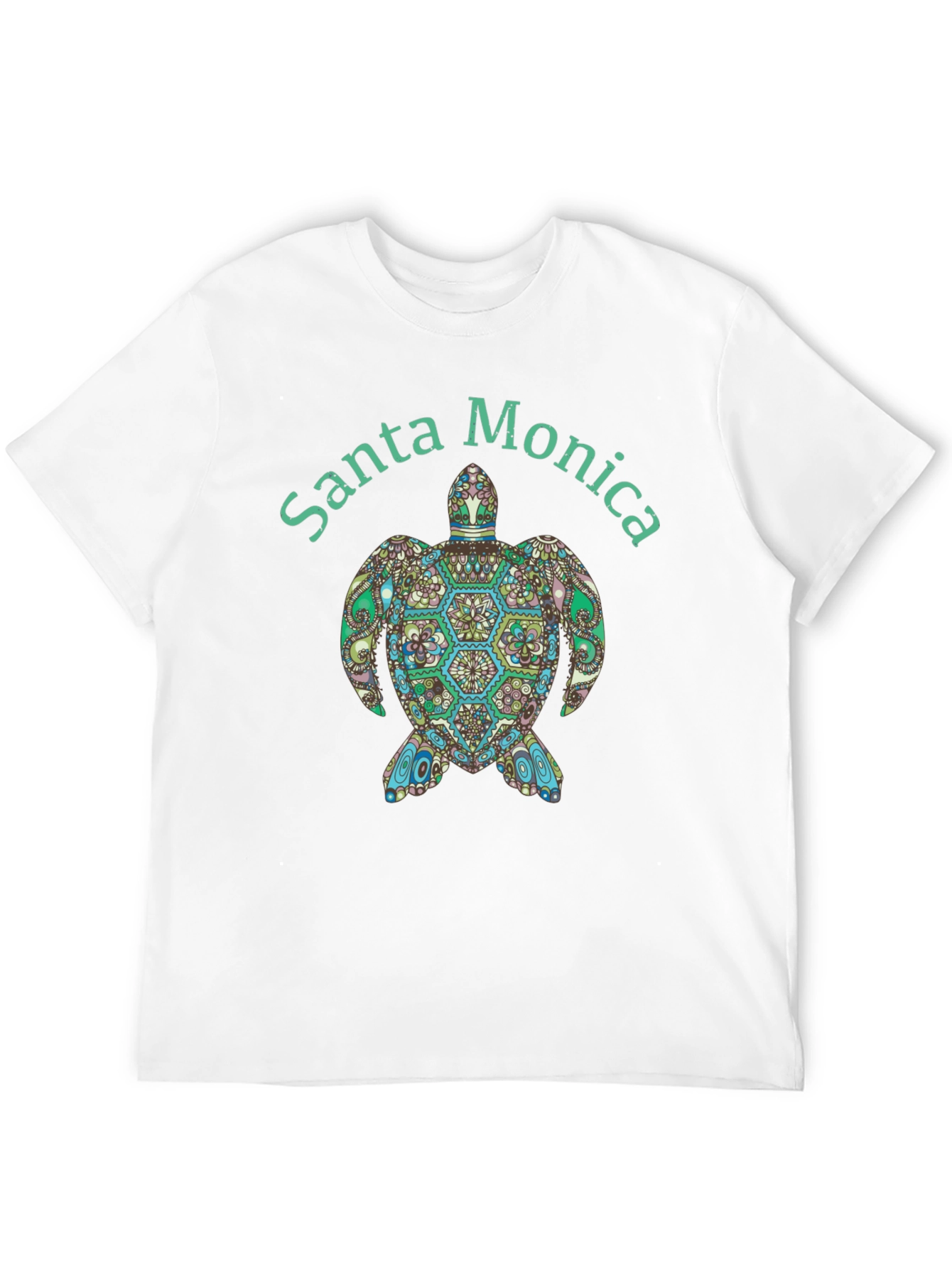 Santa Monica Turtle Graphic Tee - Black