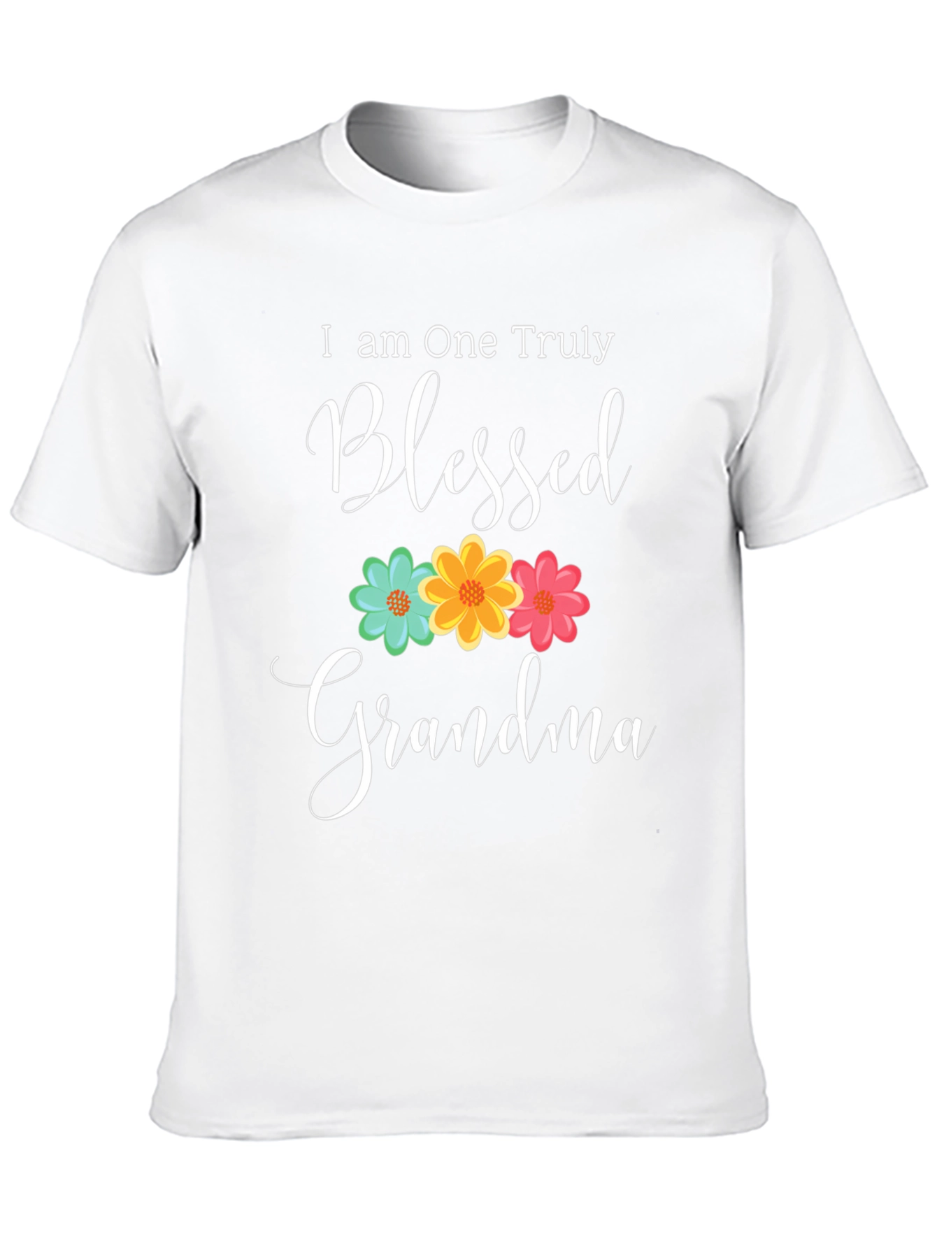 Blessed Grandma T-Shirt - Floral Design