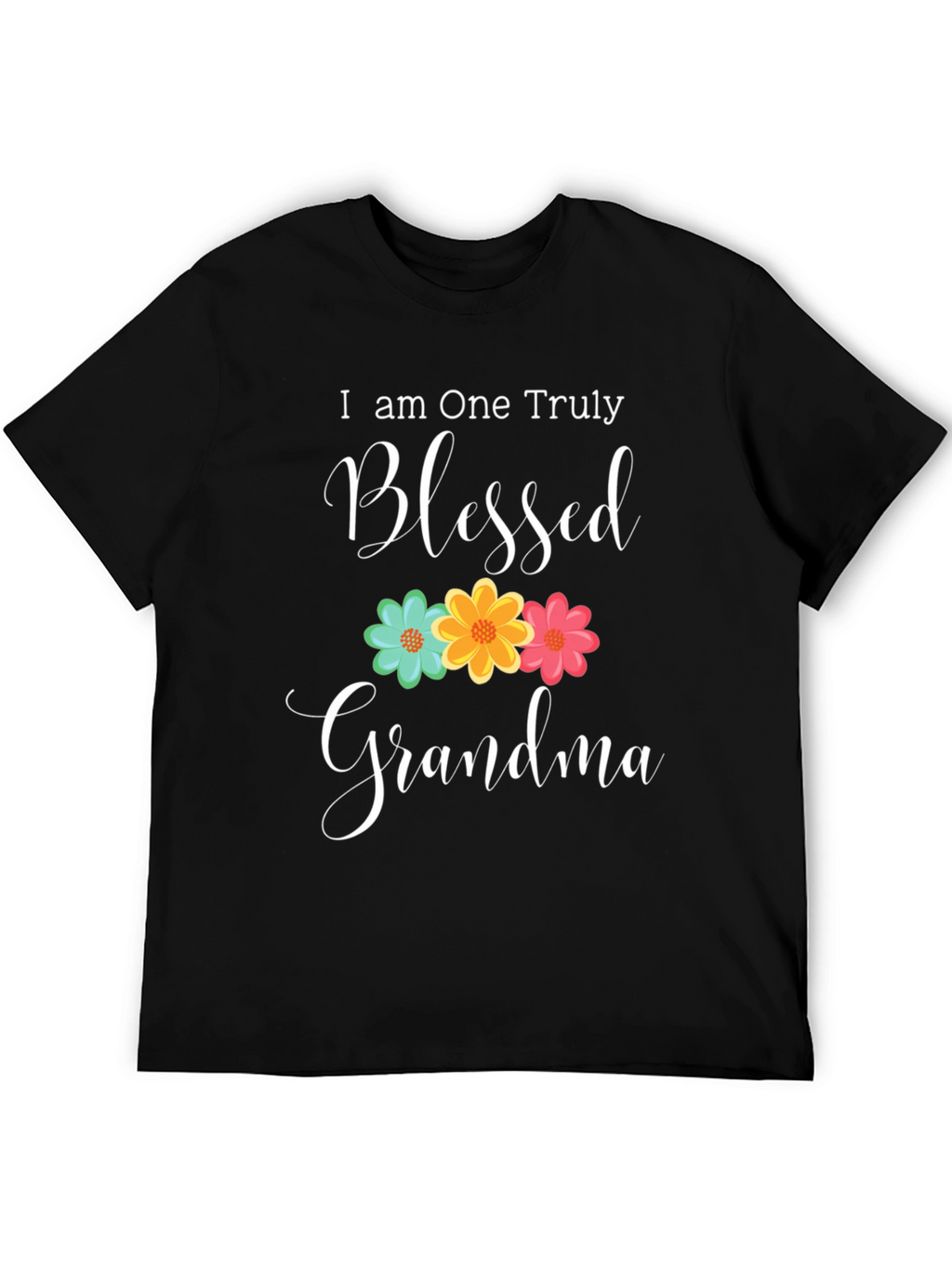Blessed Grandma T-Shirt - Floral Design